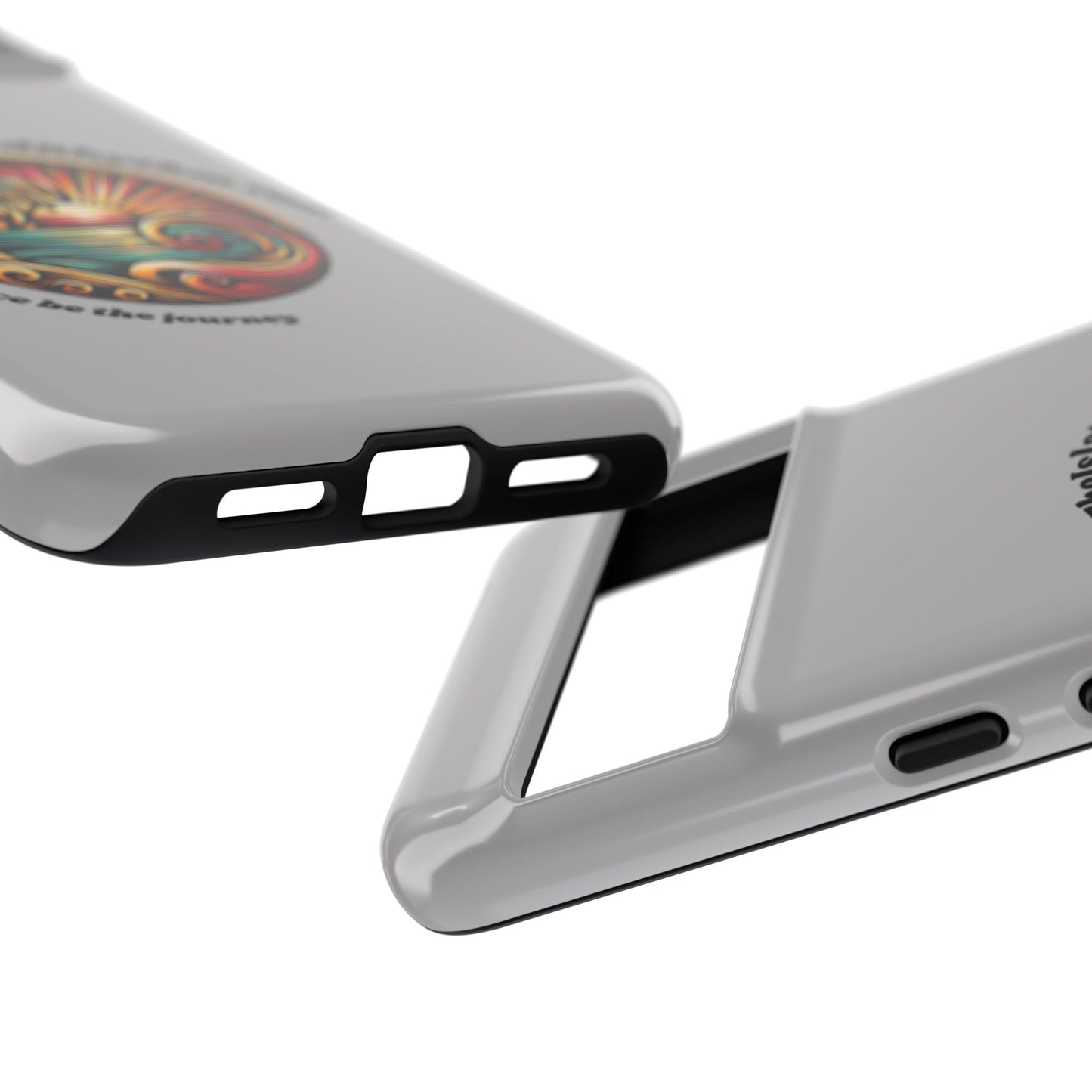 Tough Phone Case - Coastal Vibes with Inspirational Quote "Peace be the journey"