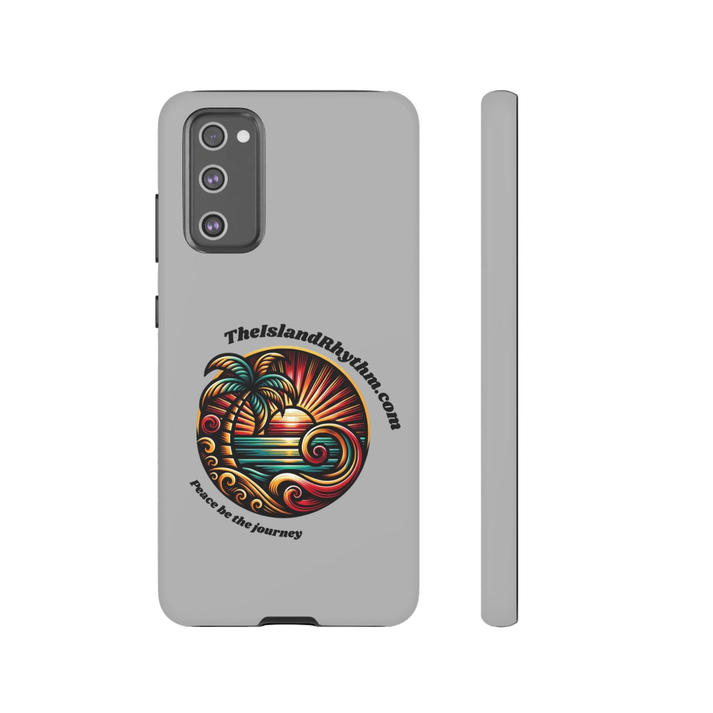 Tough Phone Case - Coastal Vibes with Inspirational Quote "Peace be the journey"