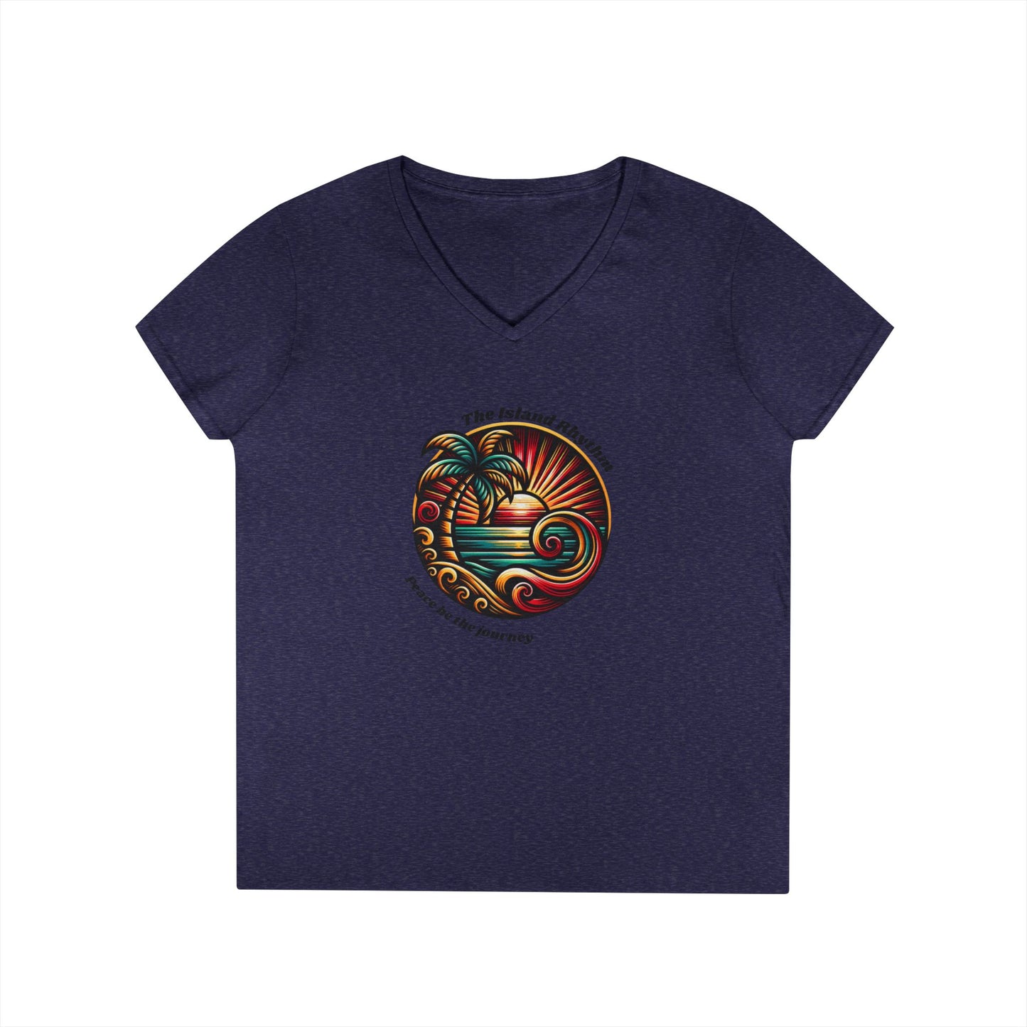 V-Neck T-Shirt Island Rhythm Pride