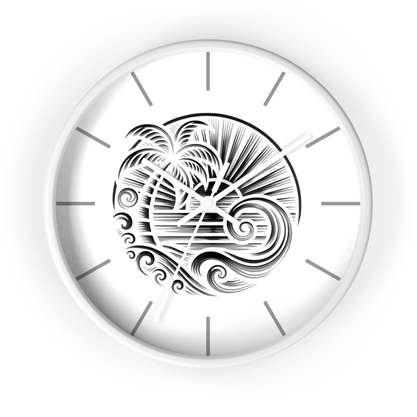 Island Rhythm Wall Clock - Tropical Island Timepiece