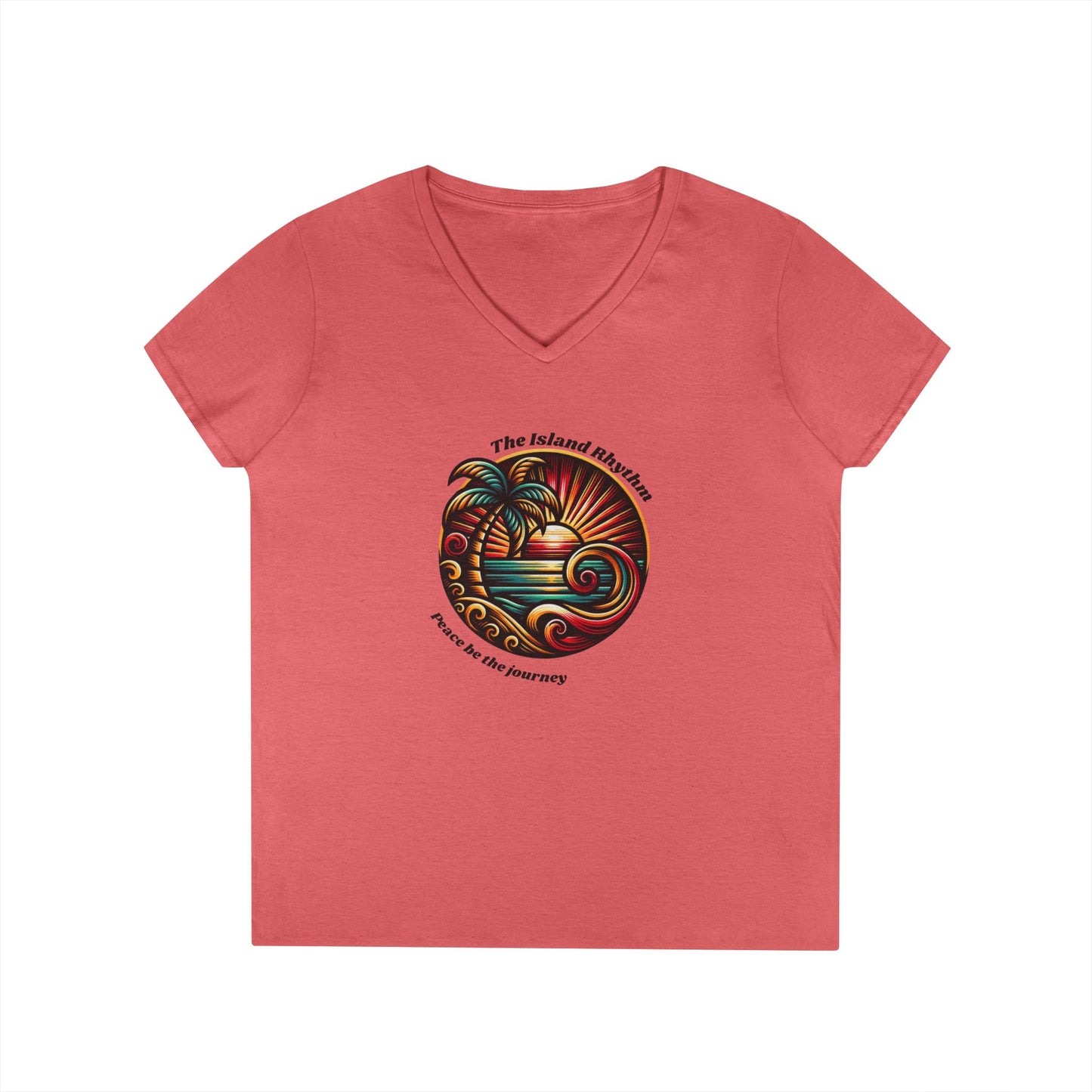 V-Neck T-Shirt Island Rhythm Pride