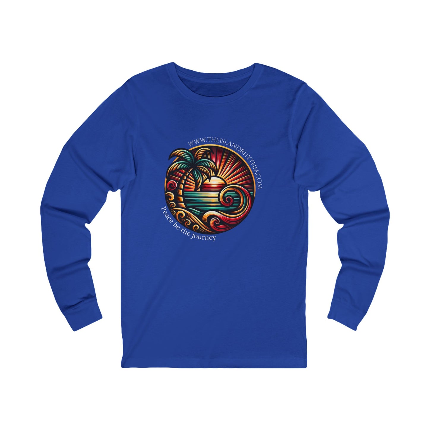 Island Journey Long Sleeve Tee - Adventure Awaits with Tropical Vibes