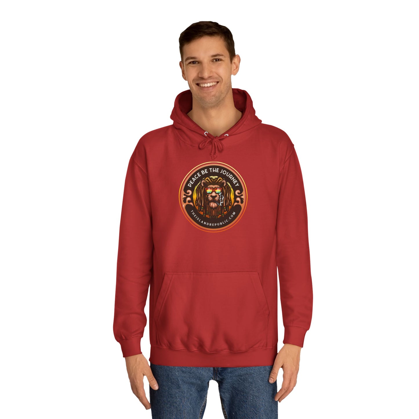 Rasta College Hoodie with Island Rhythm Hood
