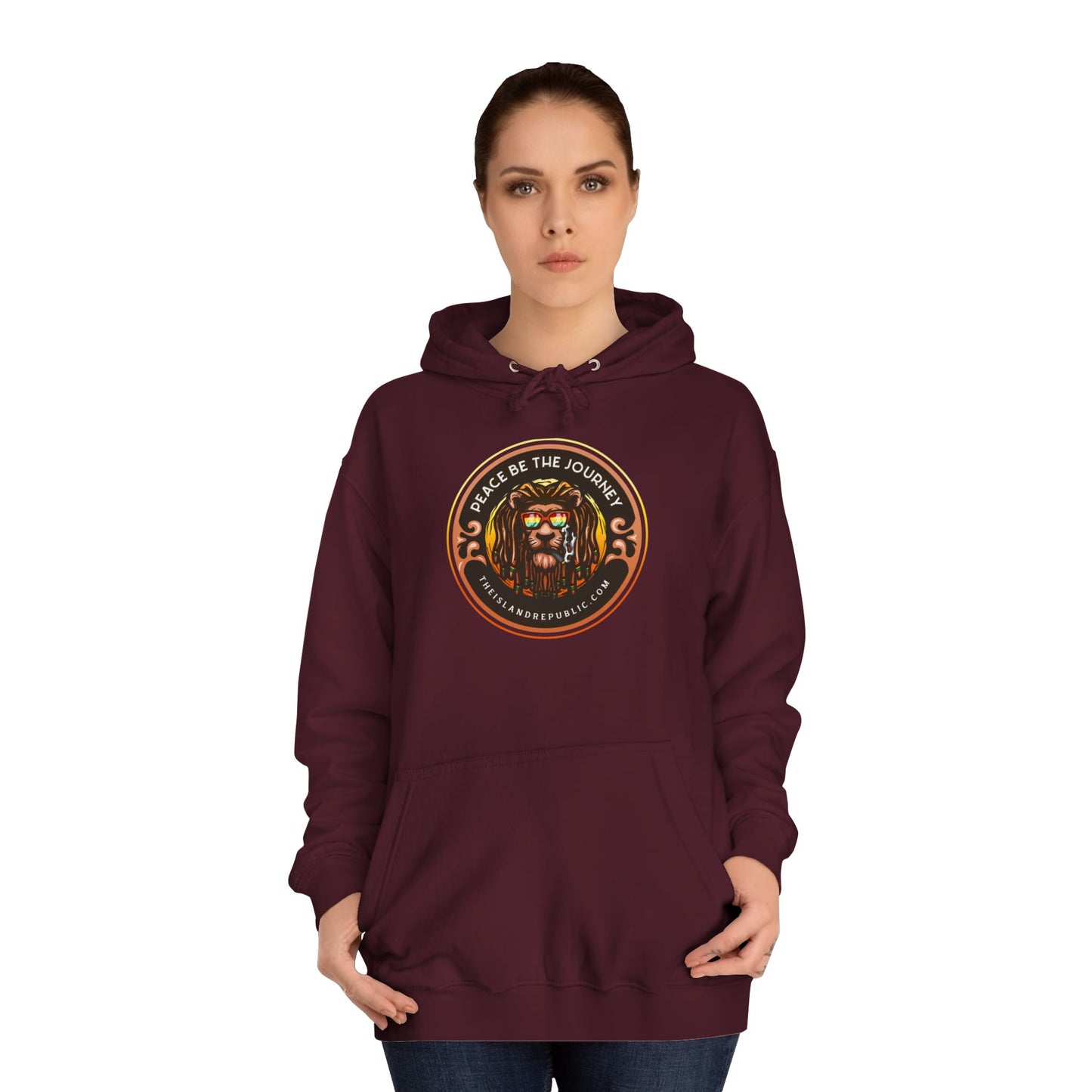 Rasta College Hoodie with Island Rhythm Hood