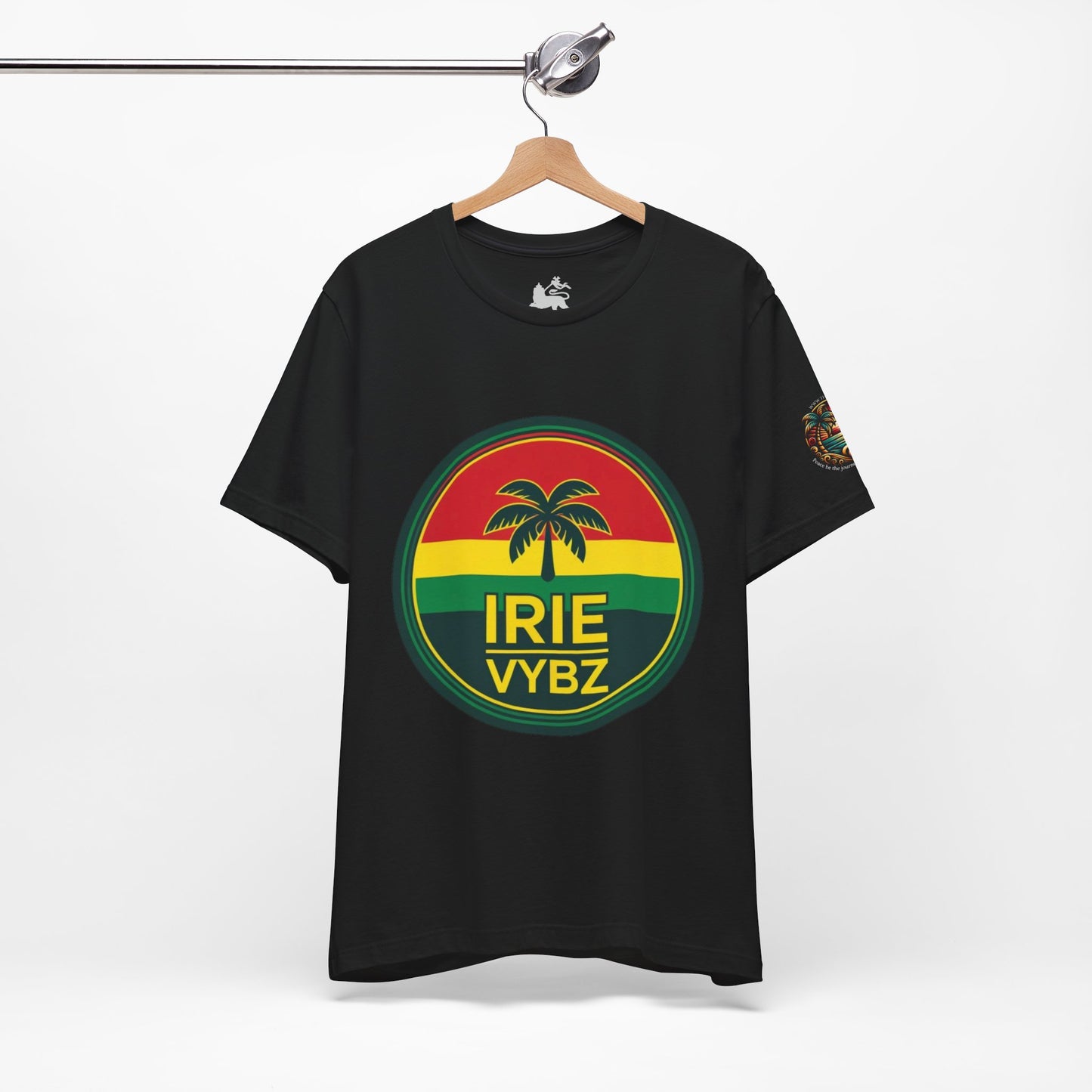 Irie Vybz Unisex Tee, Rasta Spirit Shirt, Beach Vibe Top, Reggae Music Gift, Summer Essentials, Casual Wear, Festival Apparel