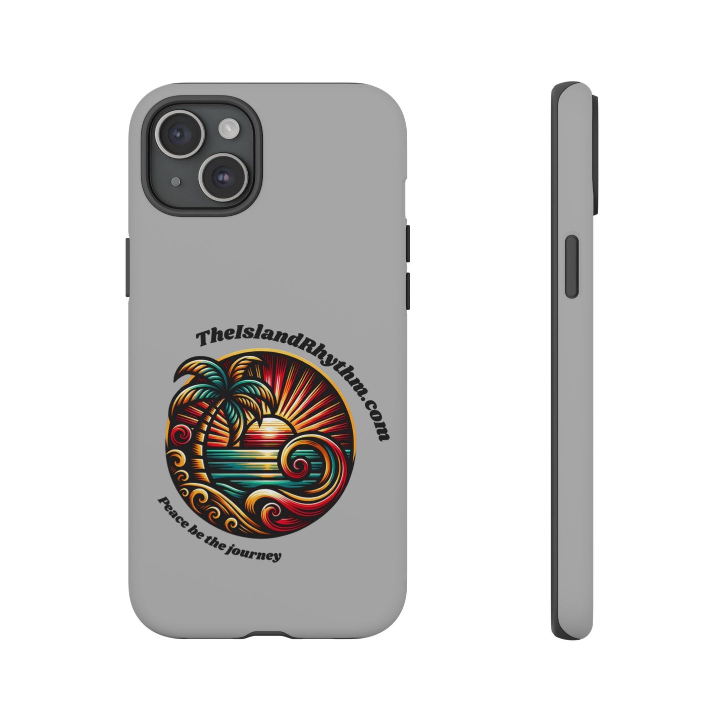 Tough Phone Case - Coastal Vibes with Inspirational Quote "Peace be the journey"