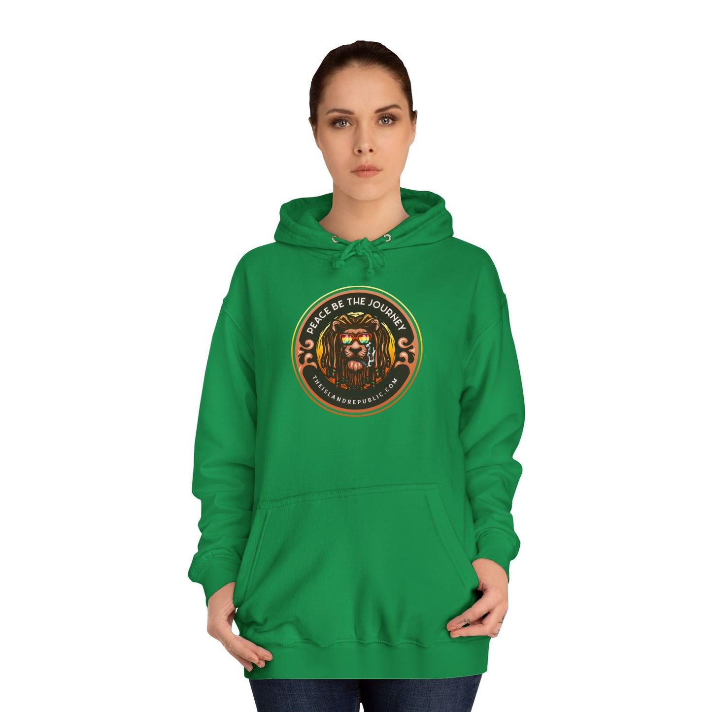 Rasta College Hoodie with Island Rhythm Hood