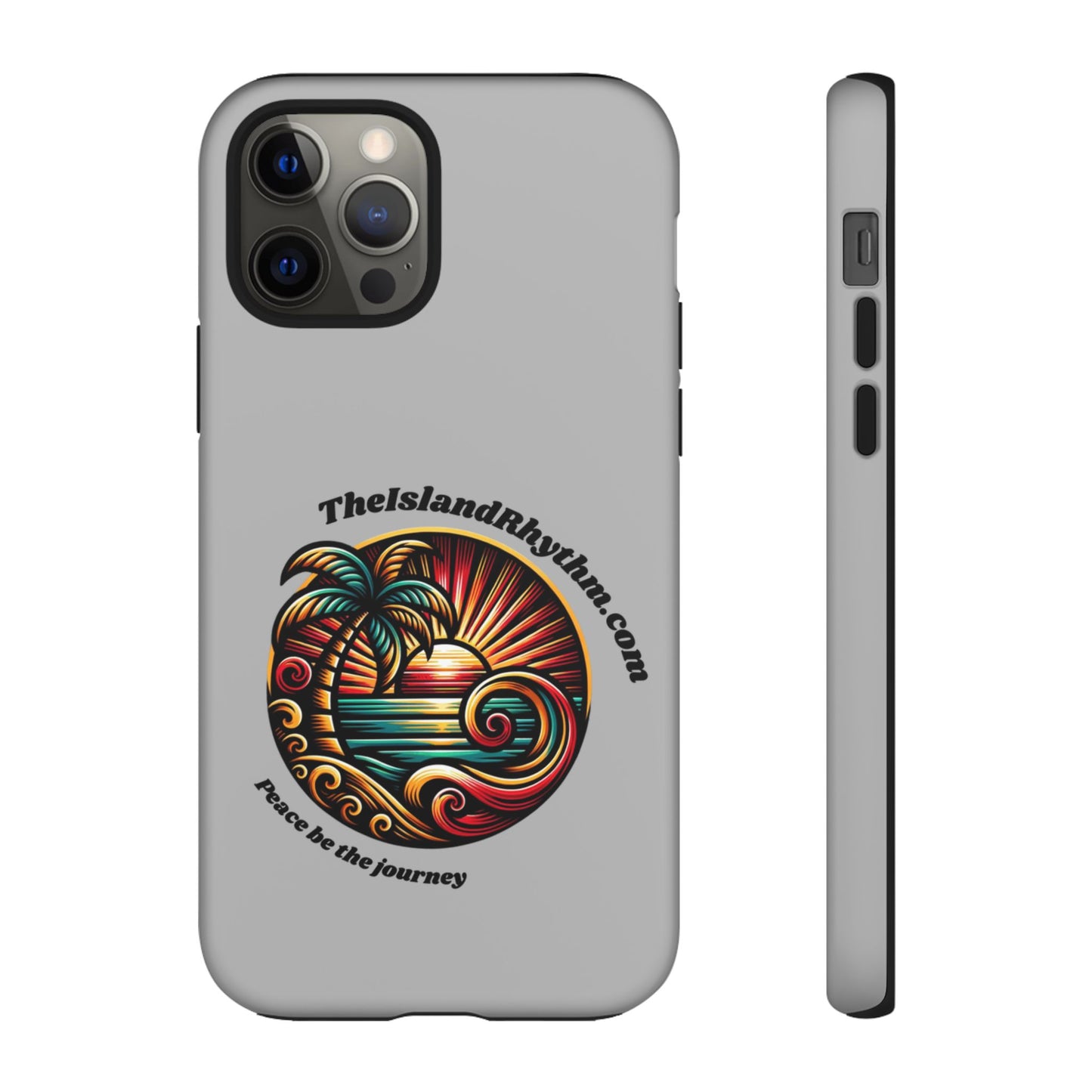 Tough Phone Case - Coastal Vibes with Inspirational Quote "Peace be the journey"