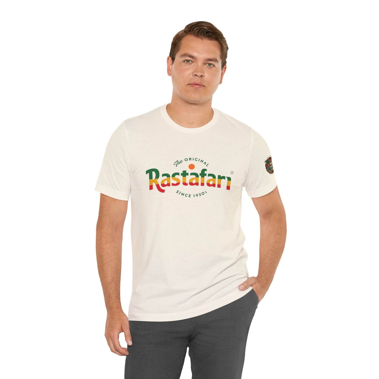 Rastafari Vibes Short Sleeve Tee, Unisex Jersey T-Shirt, Casual Wear, Festival Outfits, Gifts for Rasta Lovers