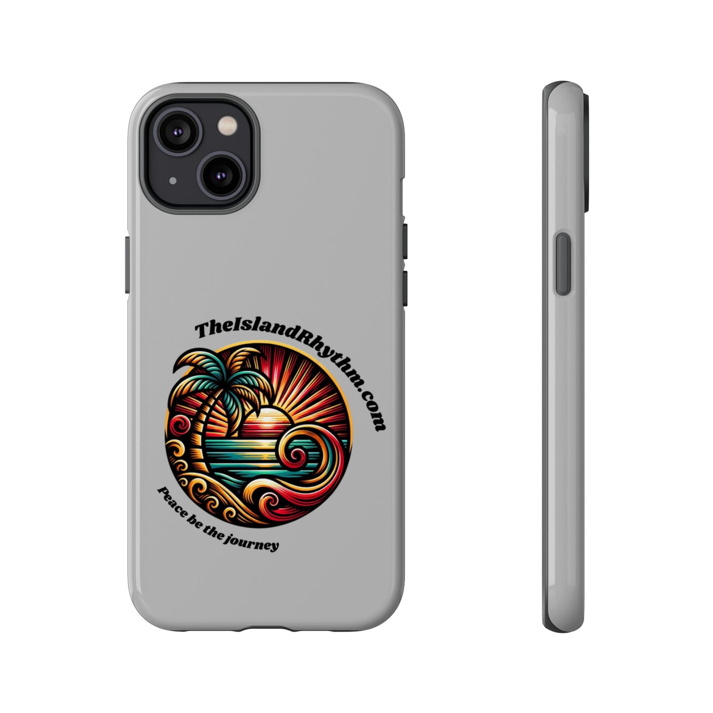 Tough Phone Case - Coastal Vibes with Inspirational Quote "Peace be the journey"