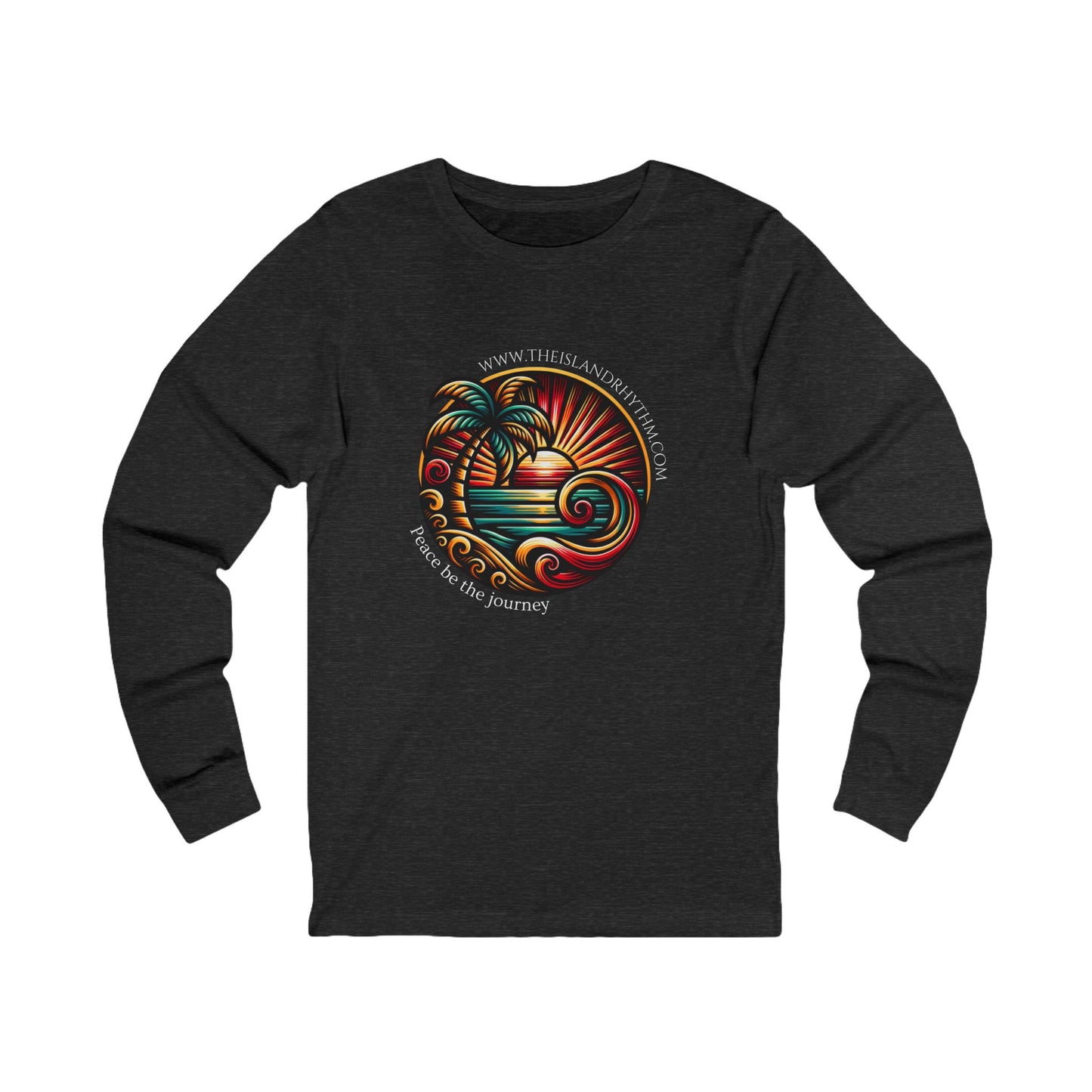 Island Journey Long Sleeve Tee - Adventure Awaits with Tropical Vibes