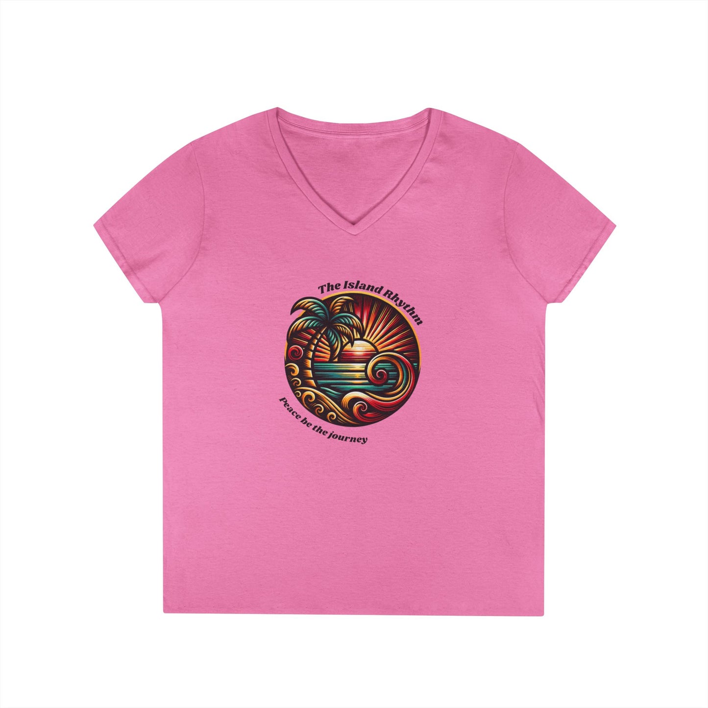 V-Neck T-Shirt Island Rhythm Pride