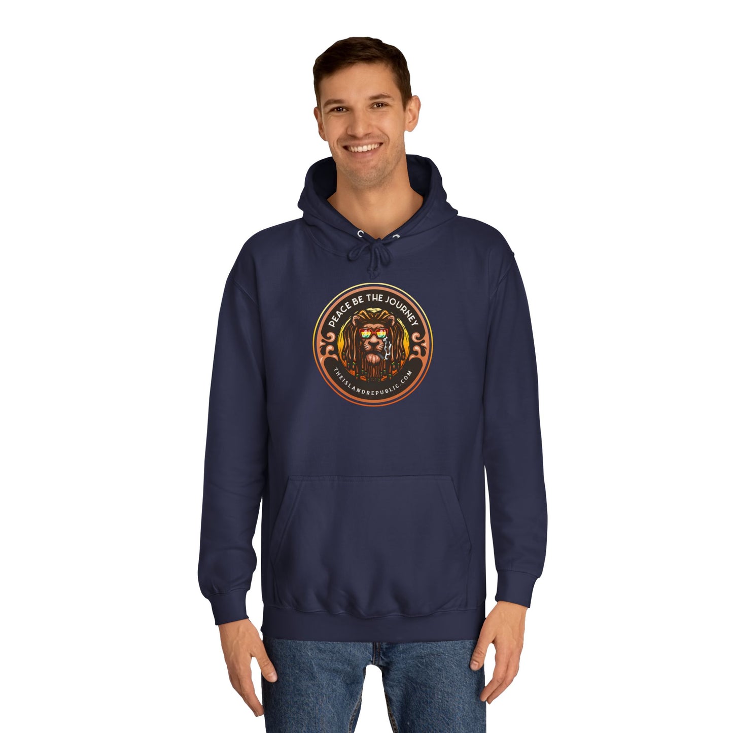 Rasta College Hoodie with Island Rhythm Hood