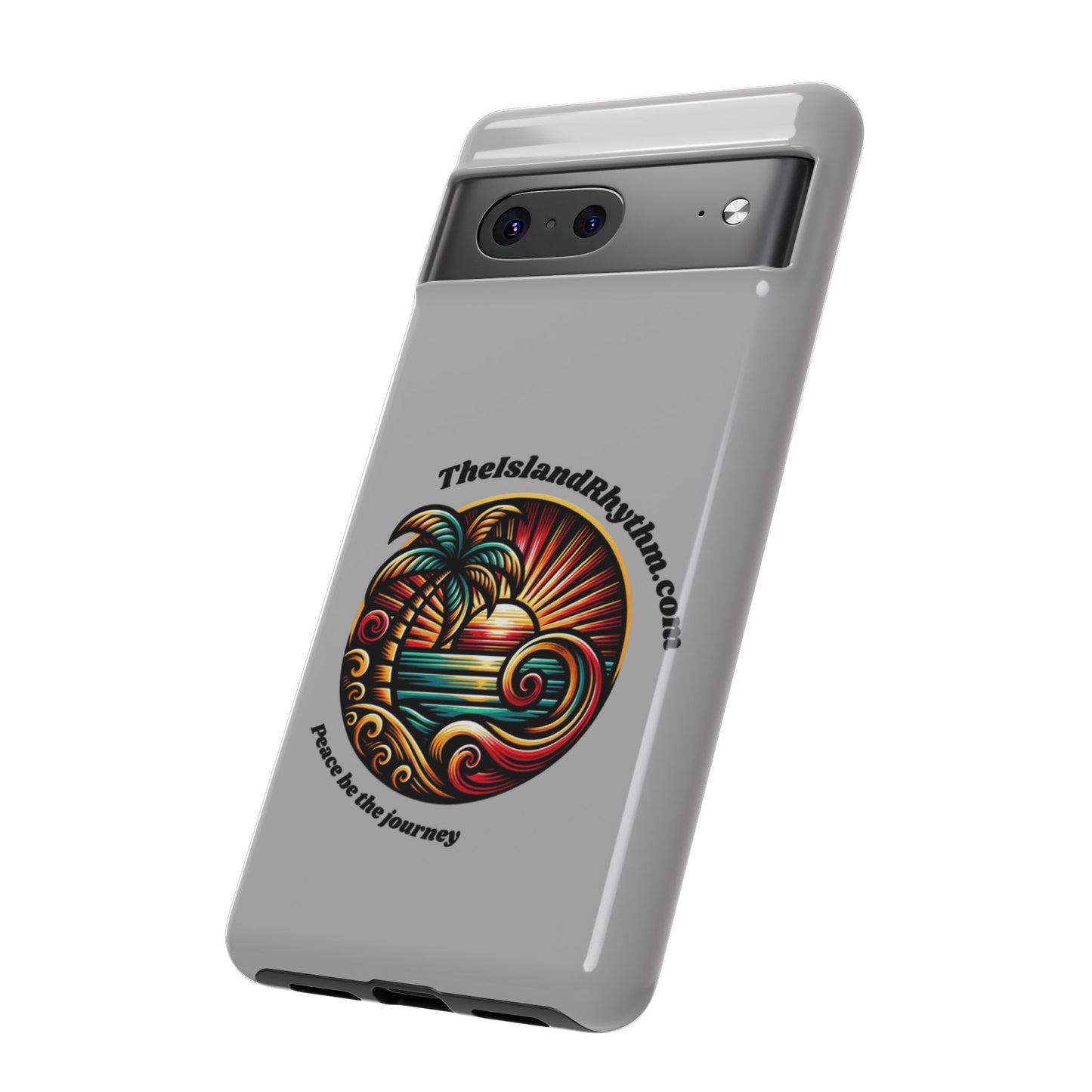Tough Phone Case - Coastal Vibes with Inspirational Quote "Peace be the journey"