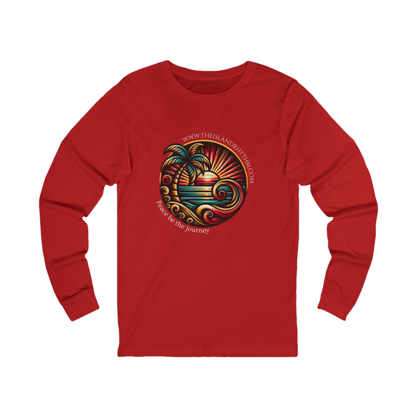 Island Journey Long Sleeve Tee - Adventure Awaits with Tropical Vibes