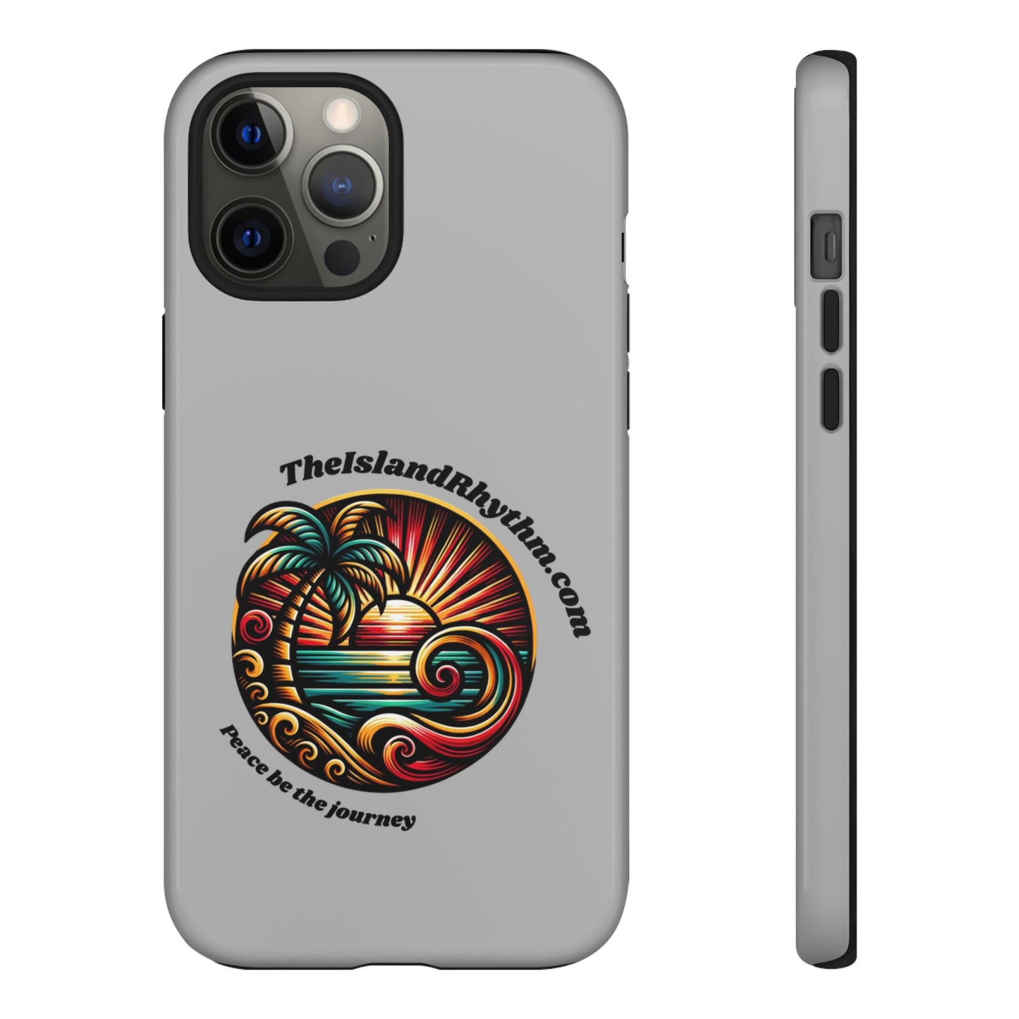 Tough Phone Case - Coastal Vibes with Inspirational Quote "Peace be the journey"