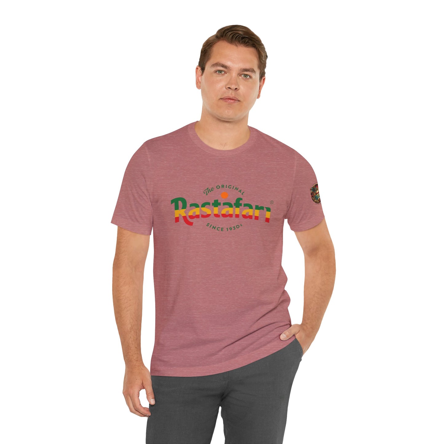 Rastafari Vibes Short Sleeve Tee, Unisex Jersey T-Shirt, Casual Wear, Festival Outfits, Gifts for Rasta Lovers