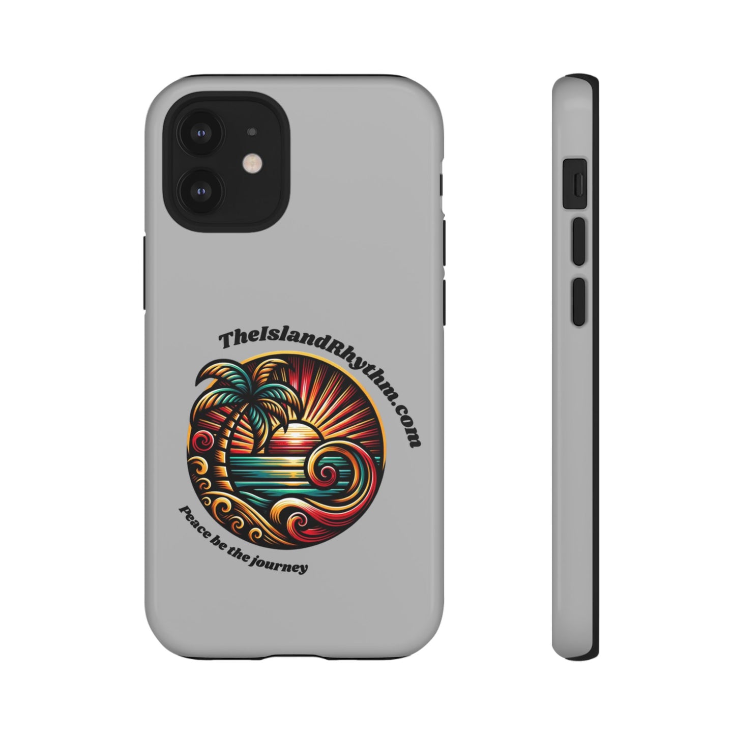 Tough Phone Case - Coastal Vibes with Inspirational Quote "Peace be the journey"