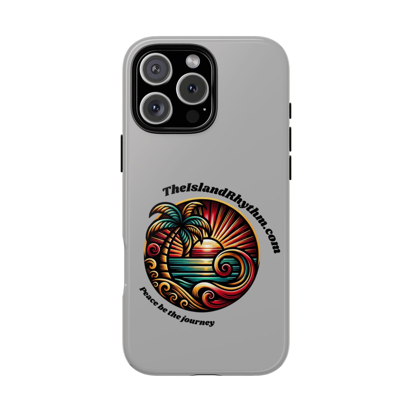 Tough Phone Case - Coastal Vibes with Inspirational Quote "Peace be the journey"