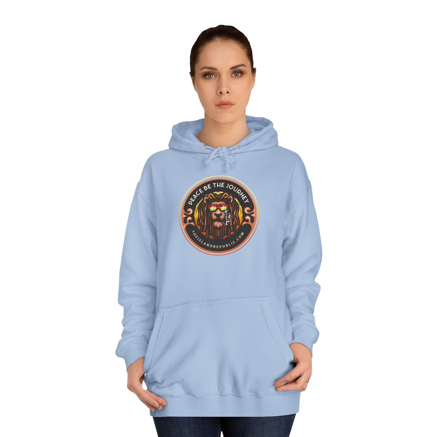 Rasta College Hoodie with Island Rhythm Hood