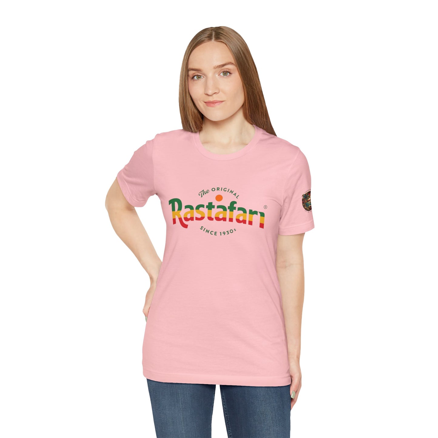 Rastafari Vibes Short Sleeve Tee, Unisex Jersey T-Shirt, Casual Wear, Festival Outfits, Gifts for Rasta Lovers