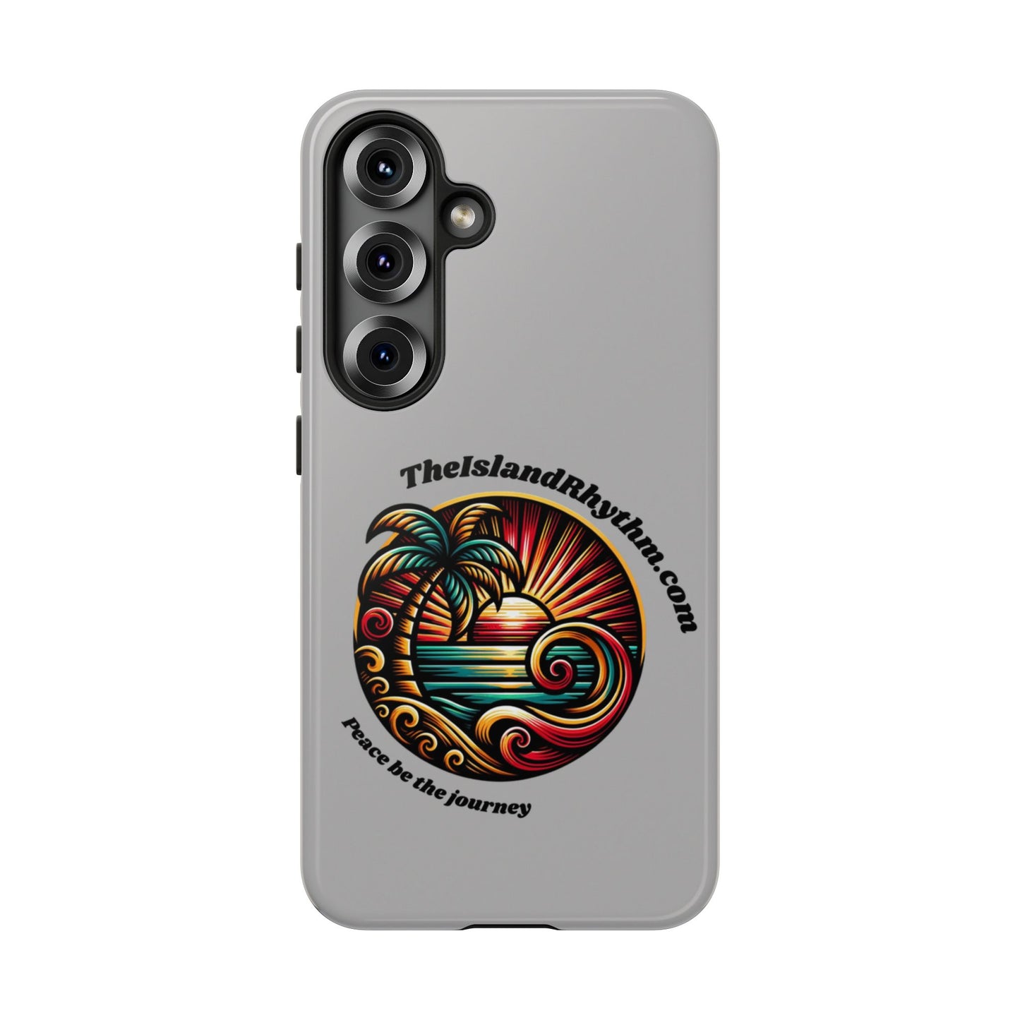 Tough Phone Case - Coastal Vibes with Inspirational Quote "Peace be the journey"