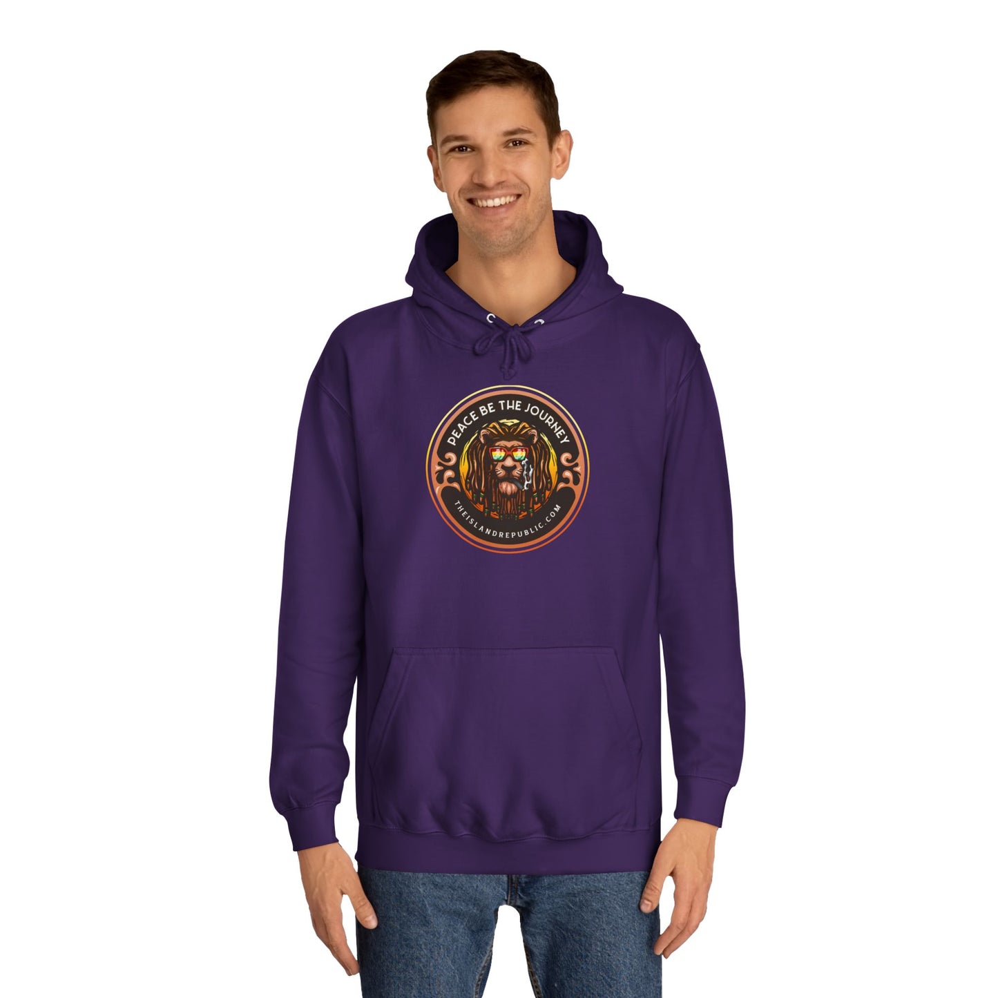Rasta College Hoodie with Island Rhythm Hood