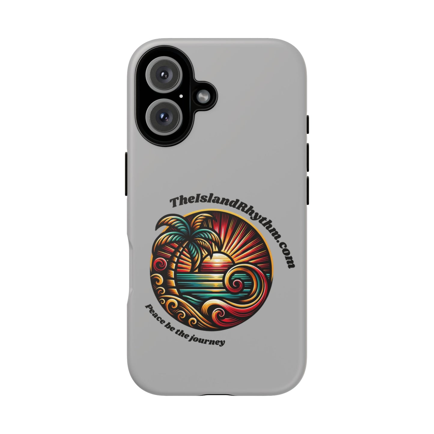 Tough Phone Case - Coastal Vibes with Inspirational Quote "Peace be the journey"