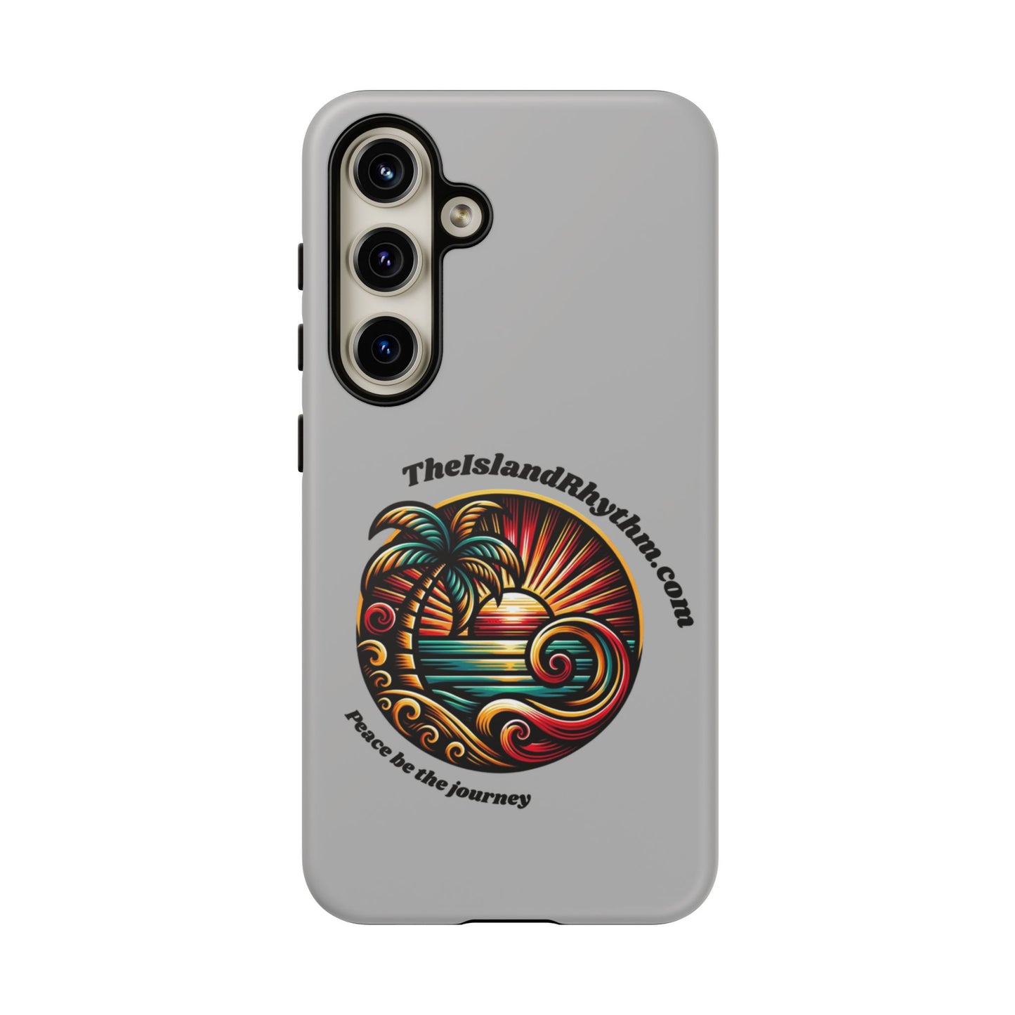 Tough Phone Case - Coastal Vibes with Inspirational Quote "Peace be the journey"