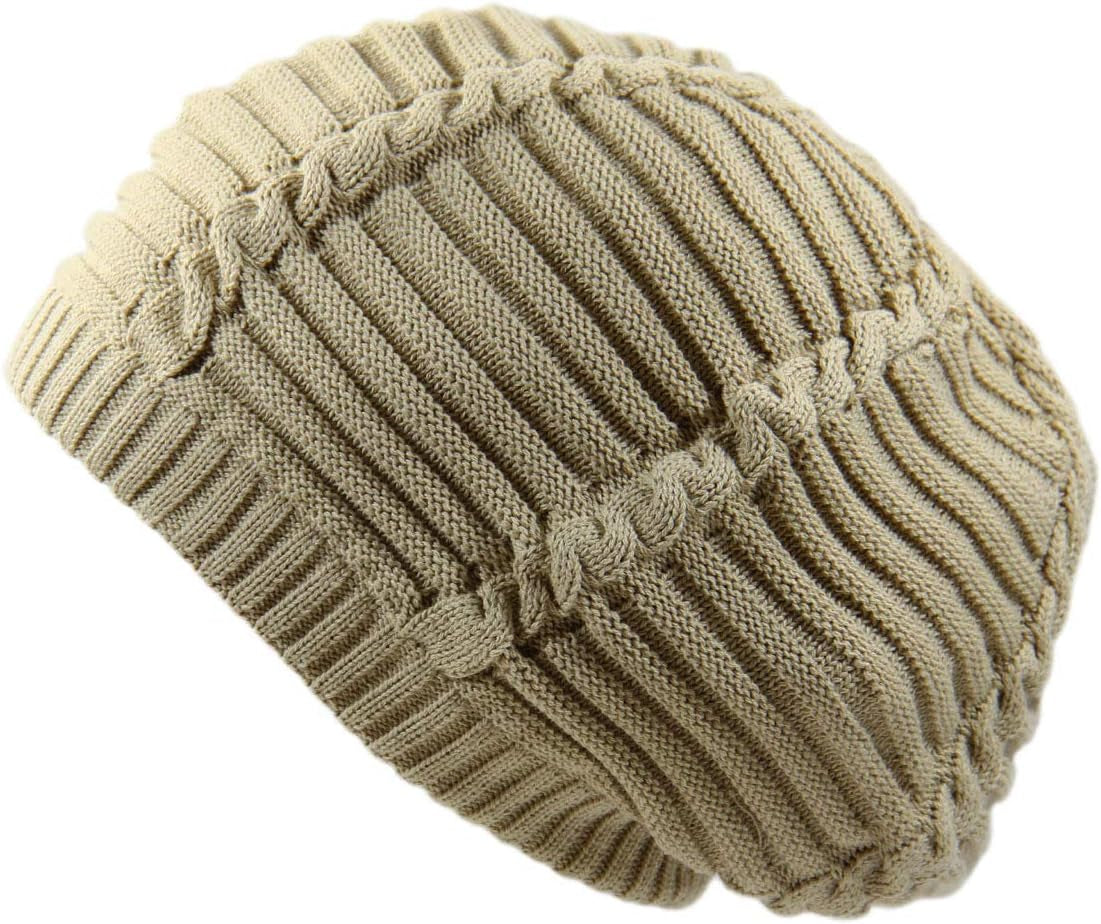 100% Cotton Classic Rasta Slouchy Ribbed Beanie Hats