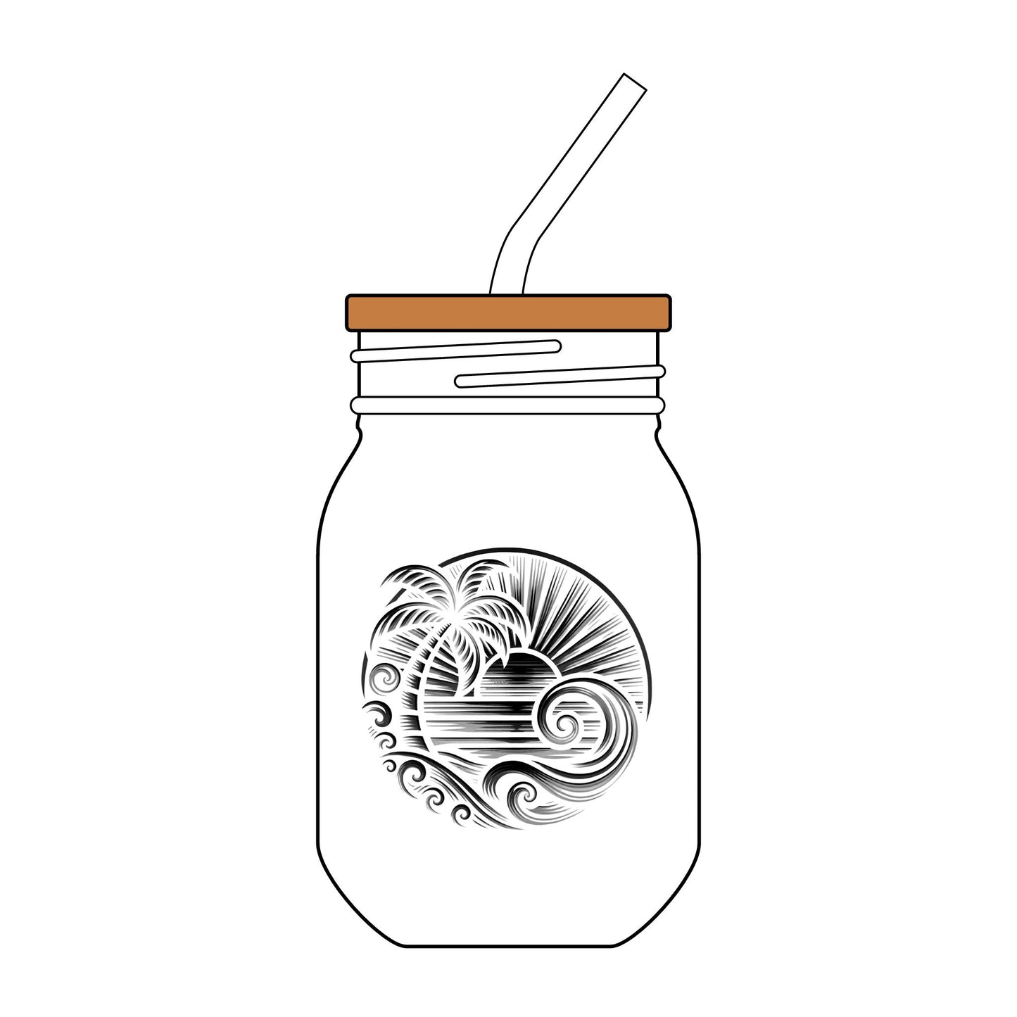 Engraved Sipper Glass