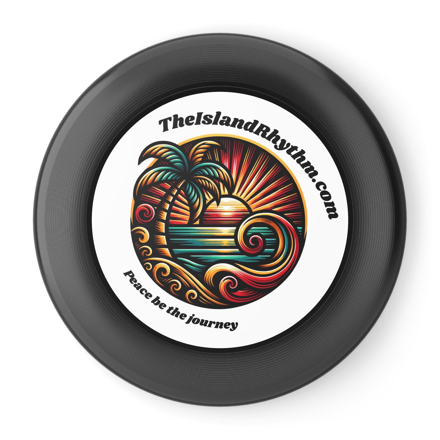 Beach Vibe Frisbee - 'Peace Be the Journey' Outdoor Fun