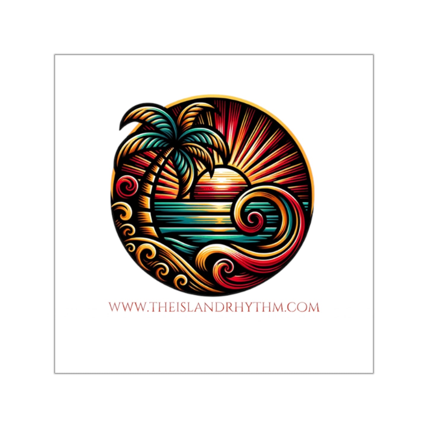 Vinyl Stickers - Island Rhythm Personalization - The Island Rhythm