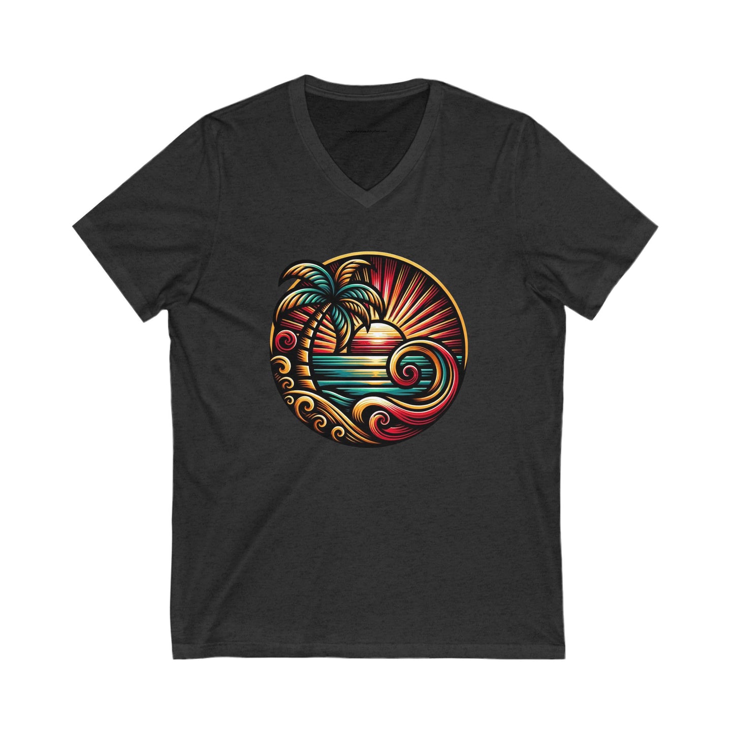 V-Neck Tee - Island Rhythm V Design