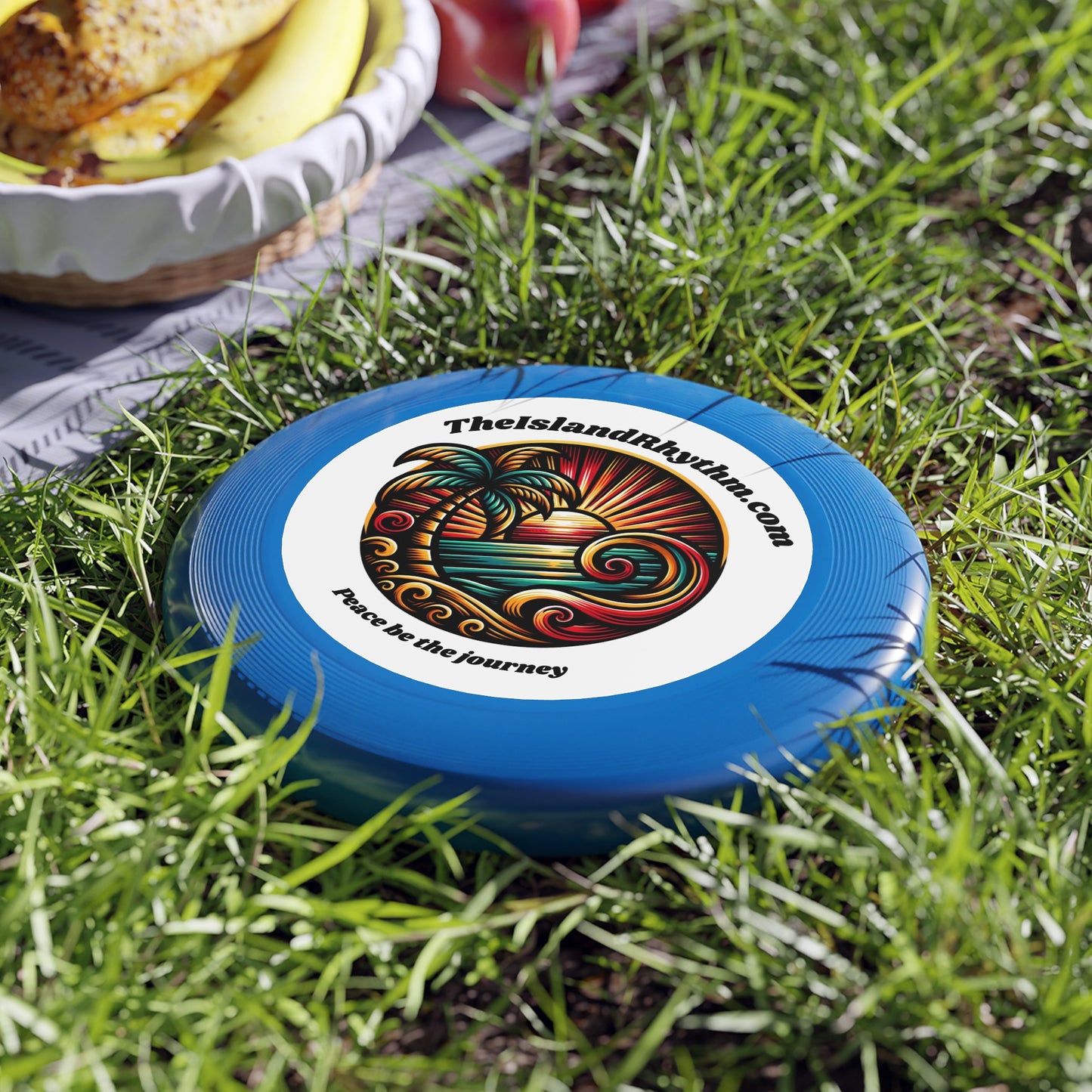 Beach Vibe Frisbee - 'Peace Be the Journey' Outdoor Fun