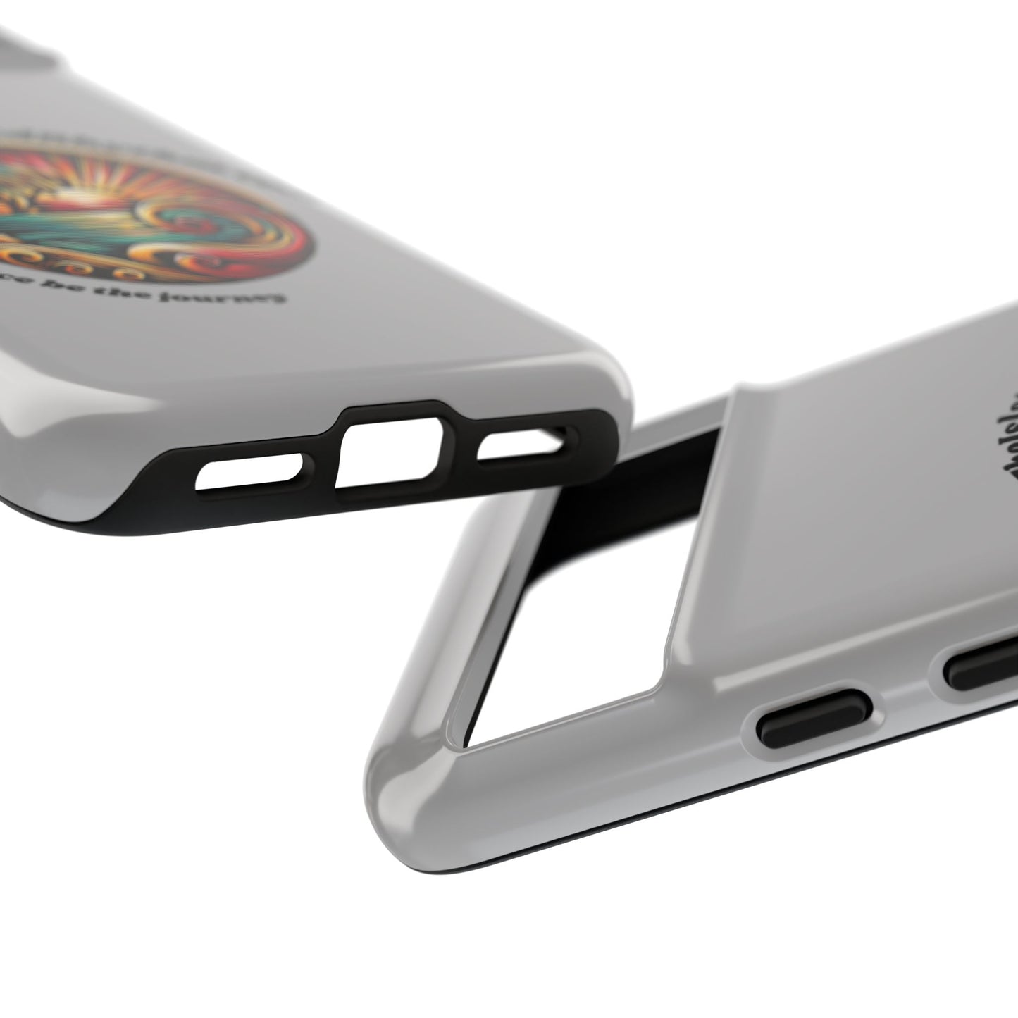 Tough Phone Case - Coastal Vibes with Inspirational Quote "Peace be the journey"