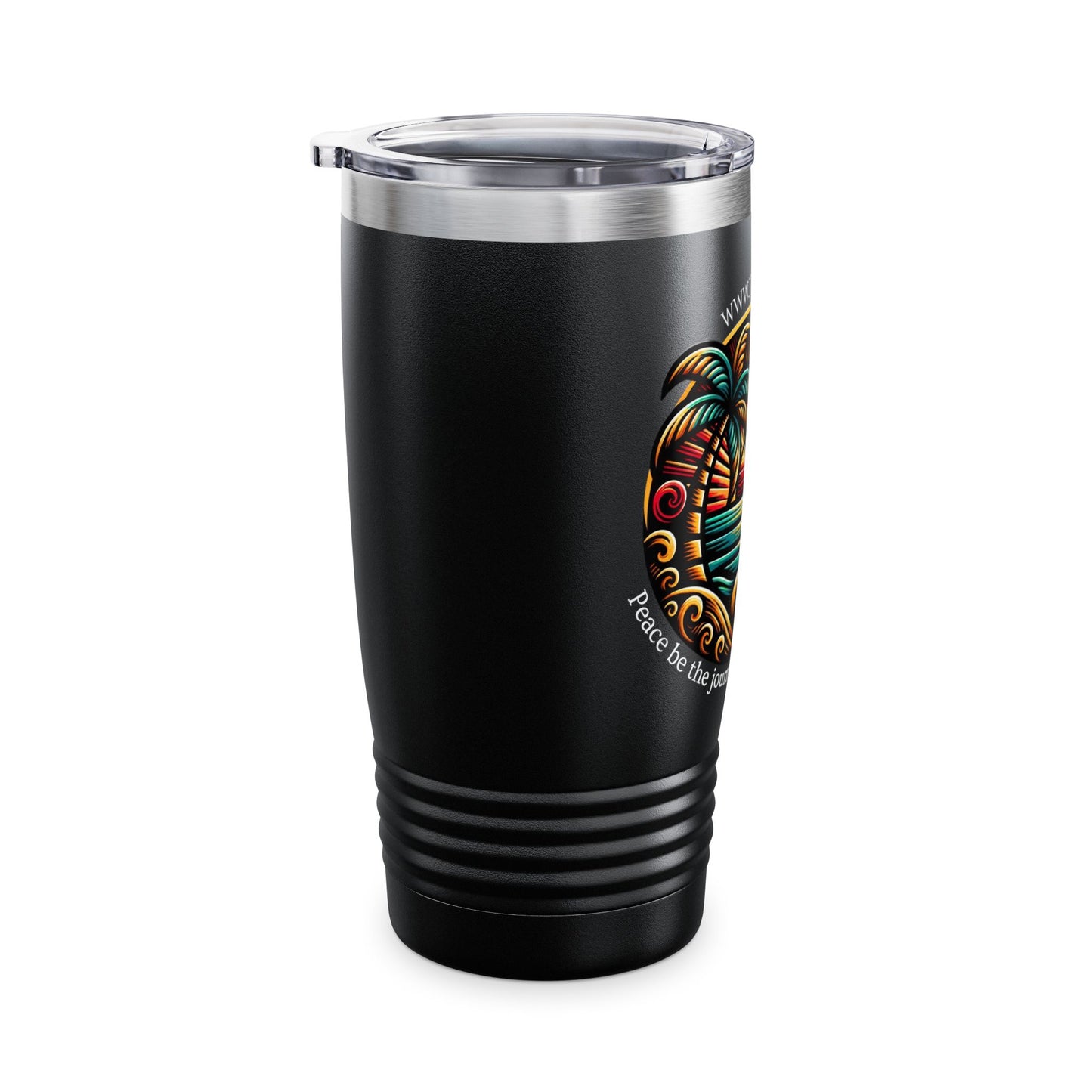 Tumbler Travel Mug Island Rhythm Design 20oz