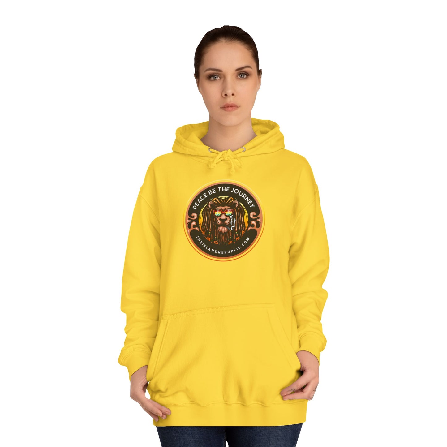 Rasta College Hoodie with Island Rhythm Hood