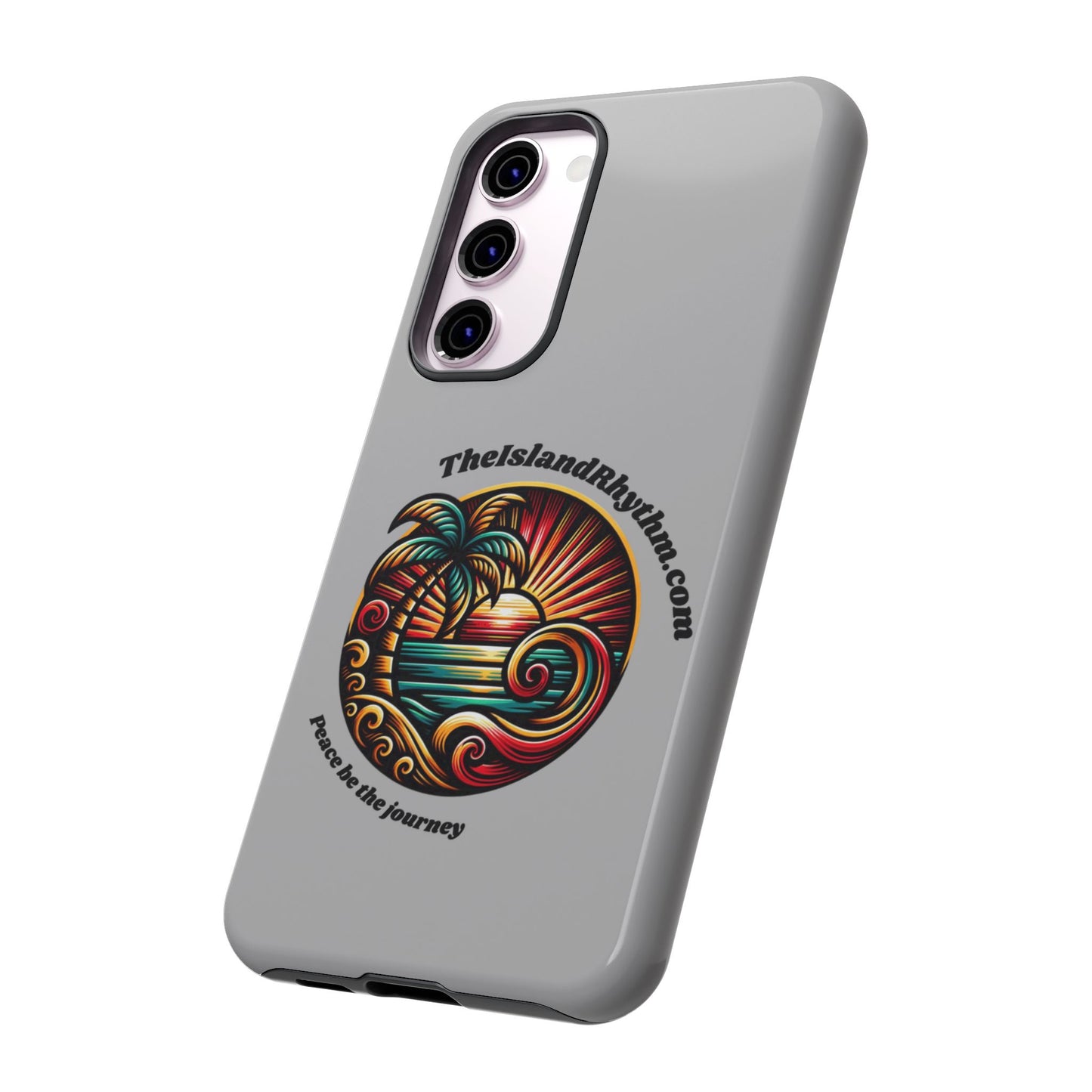 Tough Phone Case - Coastal Vibes with Inspirational Quote "Peace be the journey"