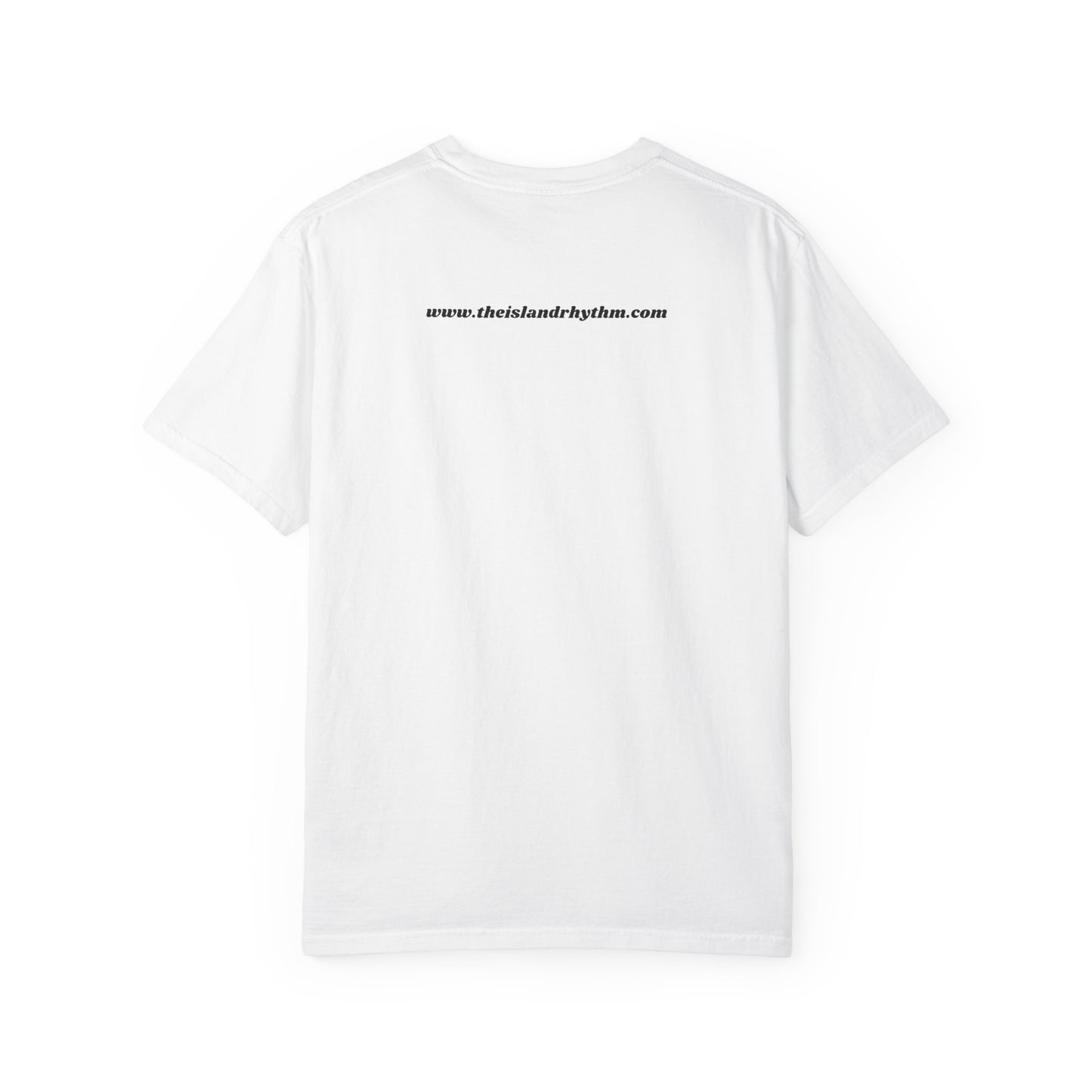 Garment-Dyed T-shirt Island Rhythm Peace Love Compassion