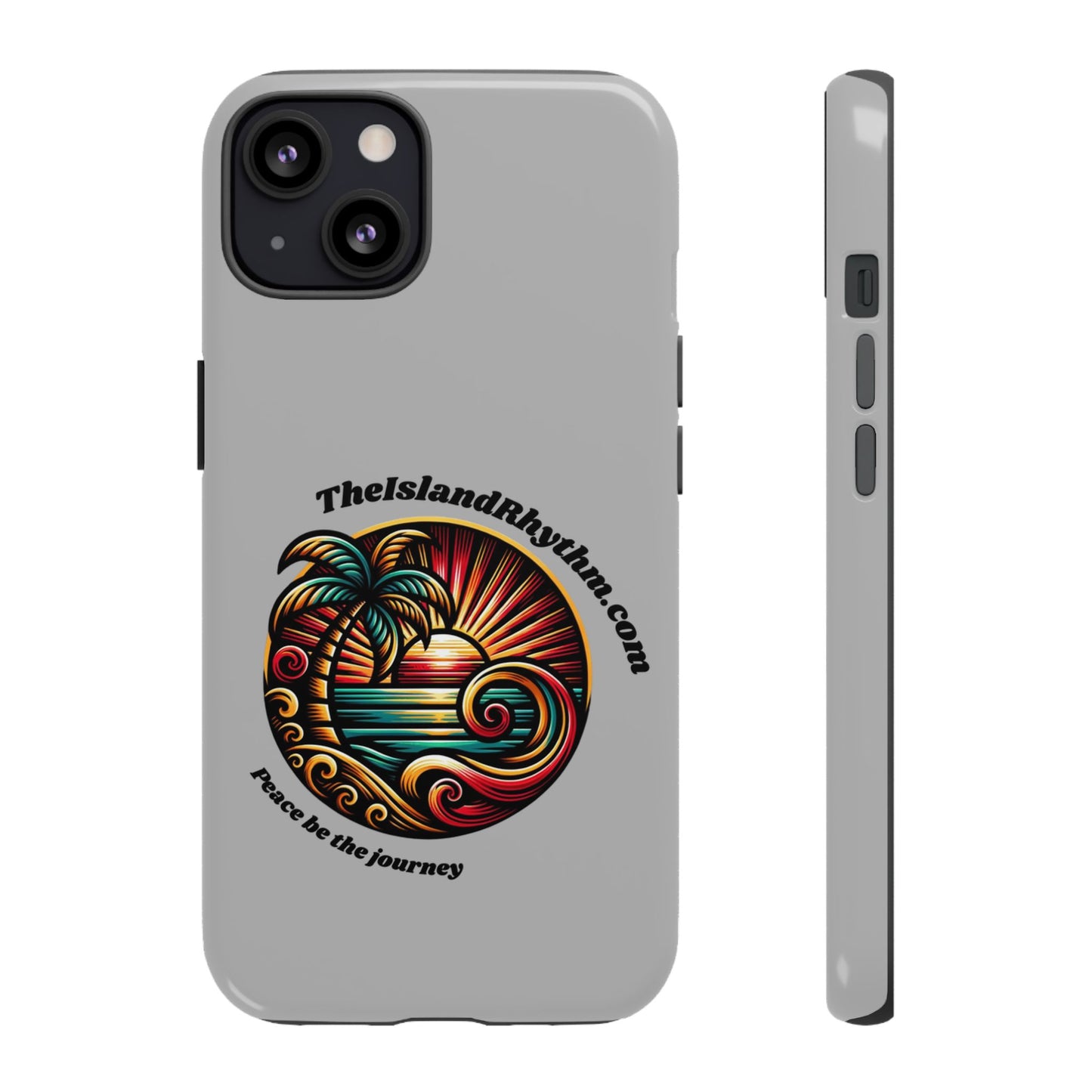 Tough Phone Case - Coastal Vibes with Inspirational Quote "Peace be the journey"