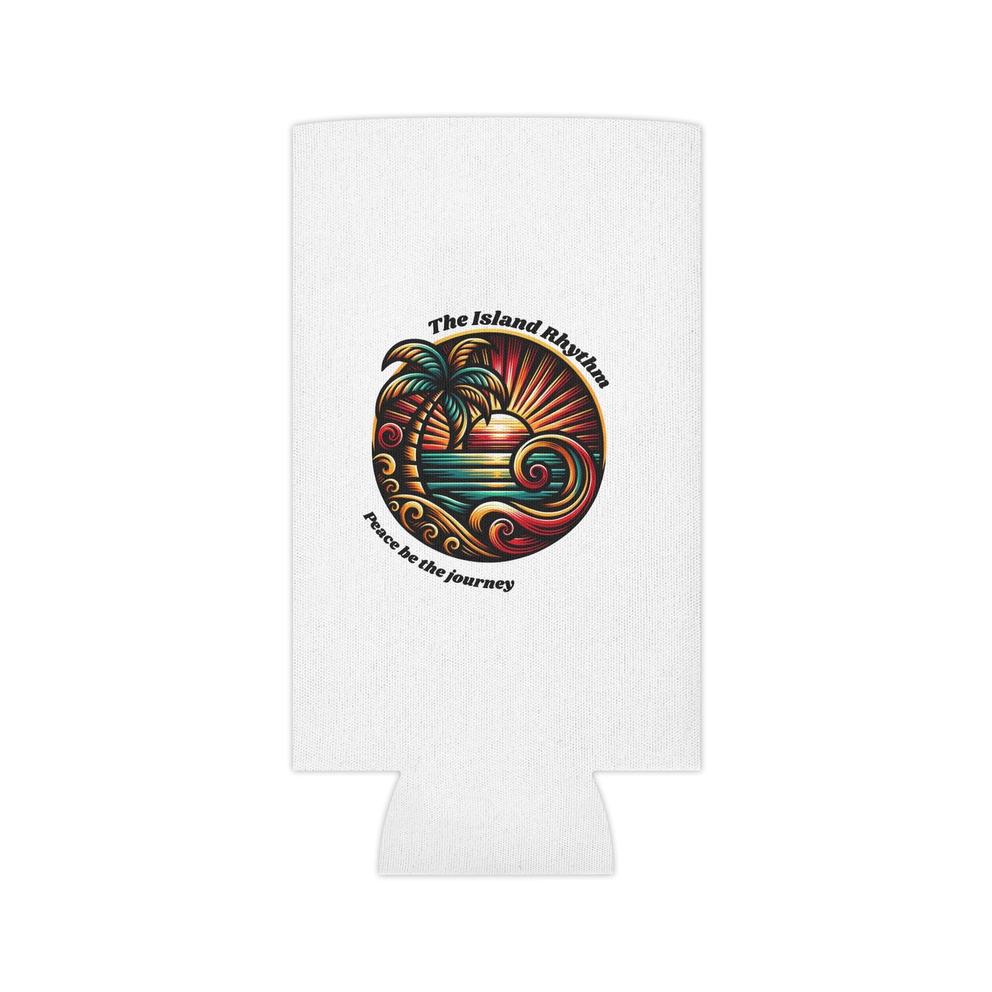 Tropical Paradise Can Cooler - 'Peace Be The Journey' Design