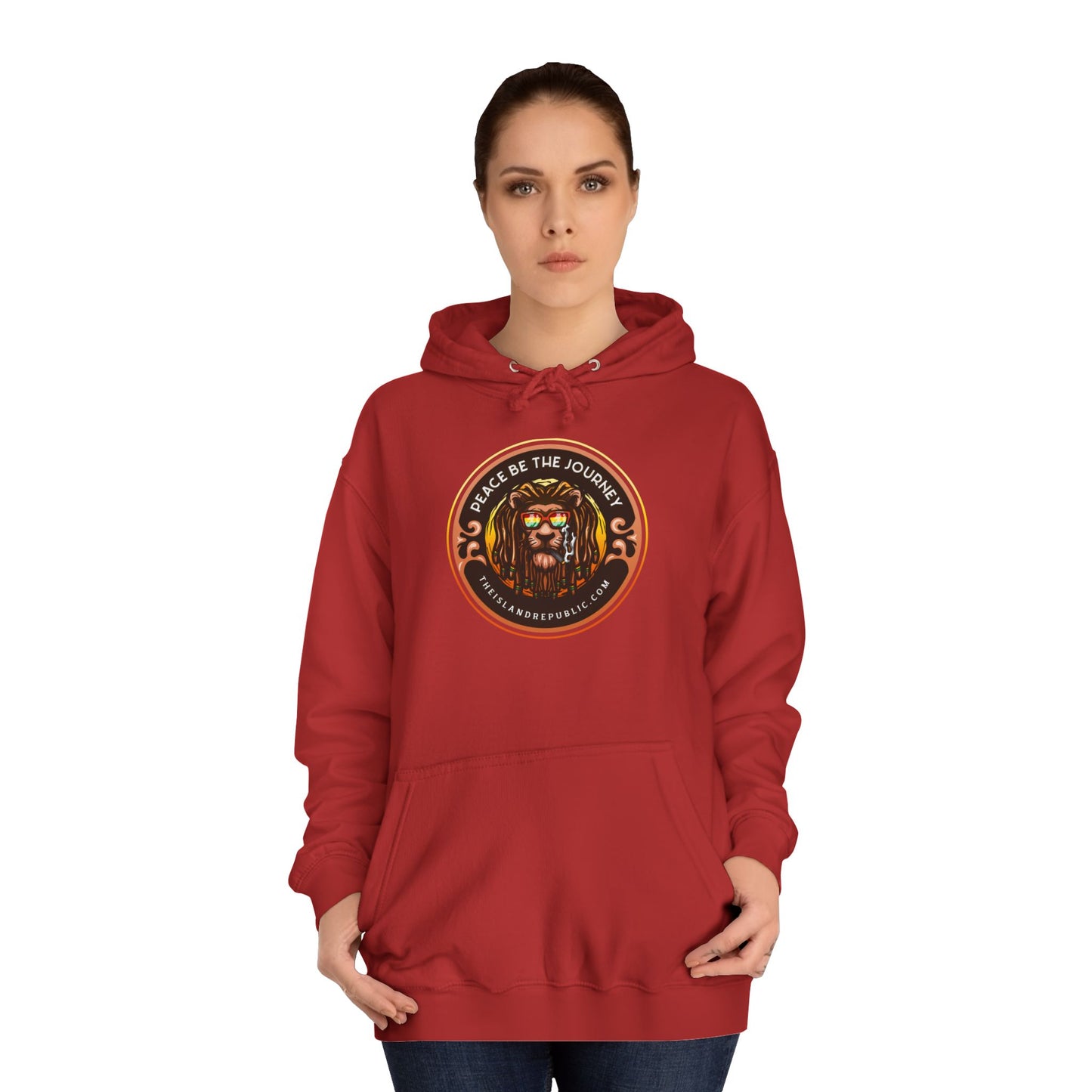 Rasta College Hoodie with Island Rhythm Hood