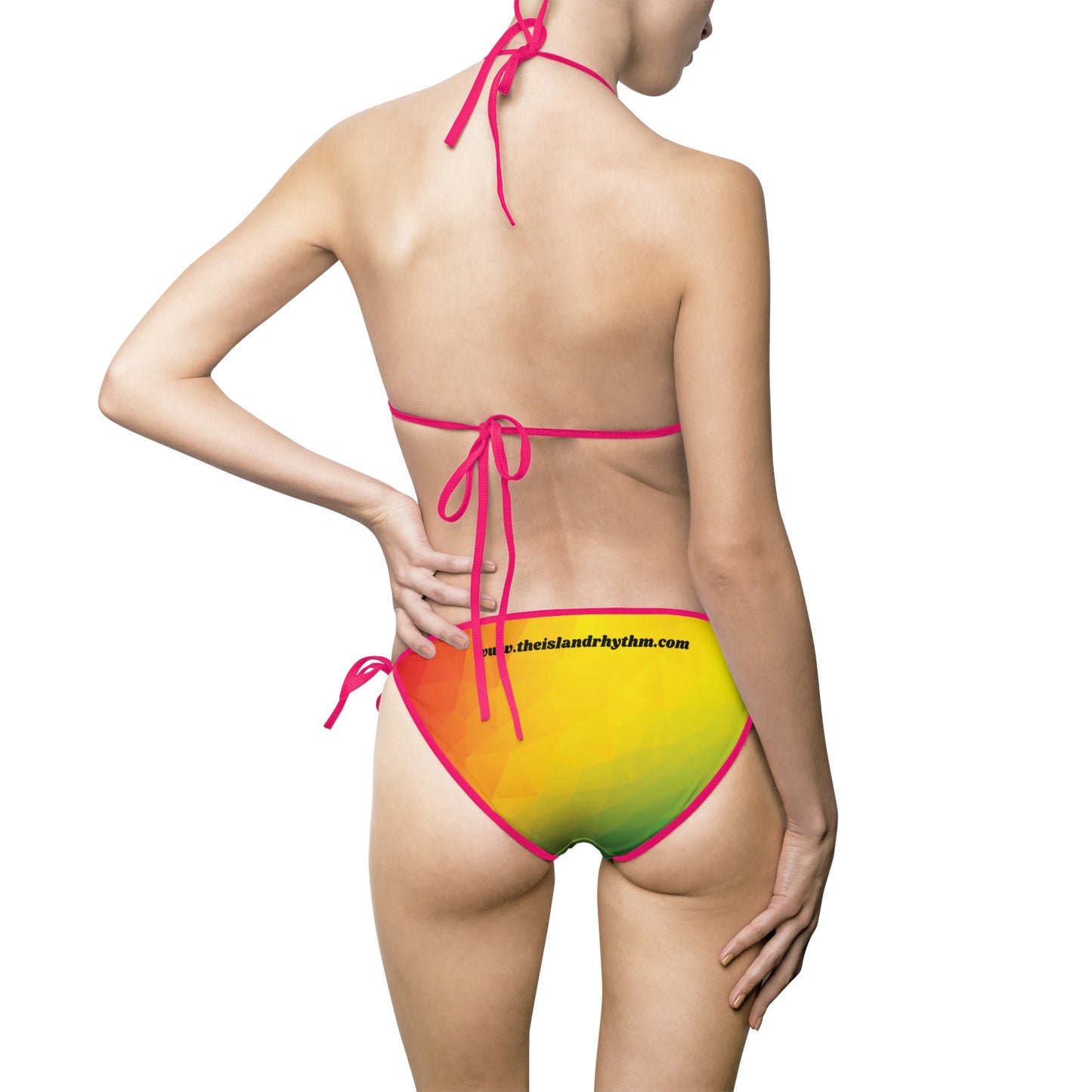 Colorful Gradient Women's Bikini Swimsuit - Casual Beachwear for Summer Fun