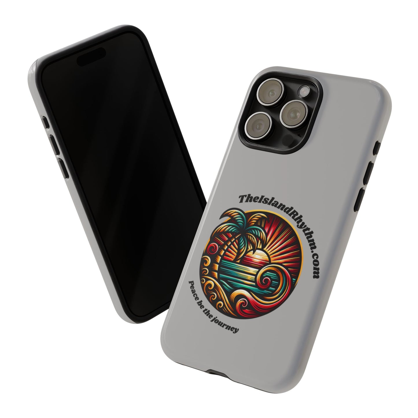 Tough Phone Case - Coastal Vibes with Inspirational Quote "Peace be the journey"