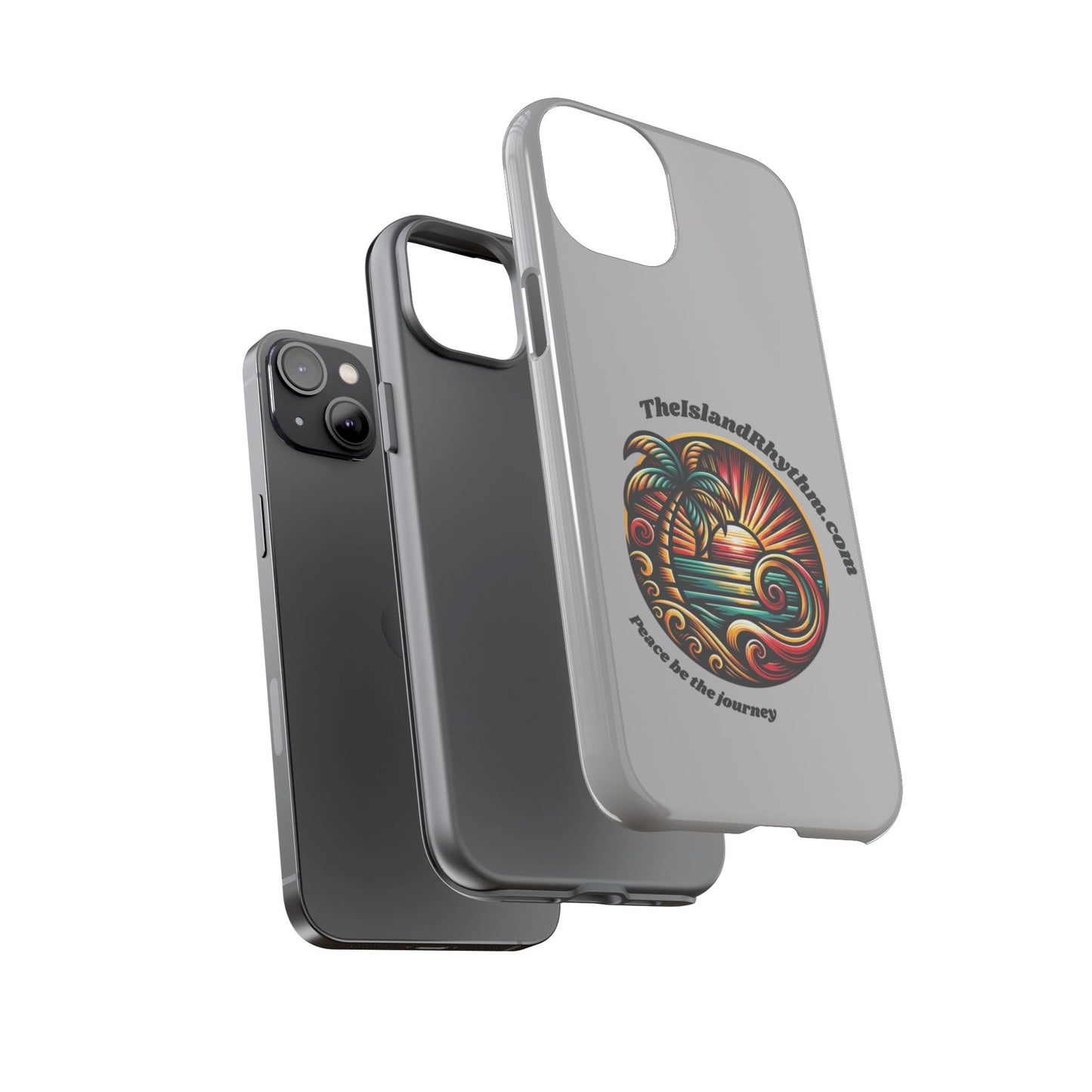 Tough Phone Case - Coastal Vibes with Inspirational Quote "Peace be the journey"
