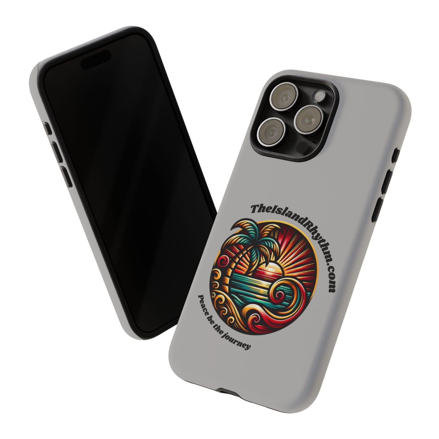 Tough Phone Case - Coastal Vibes with Inspirational Quote "Peace be the journey"