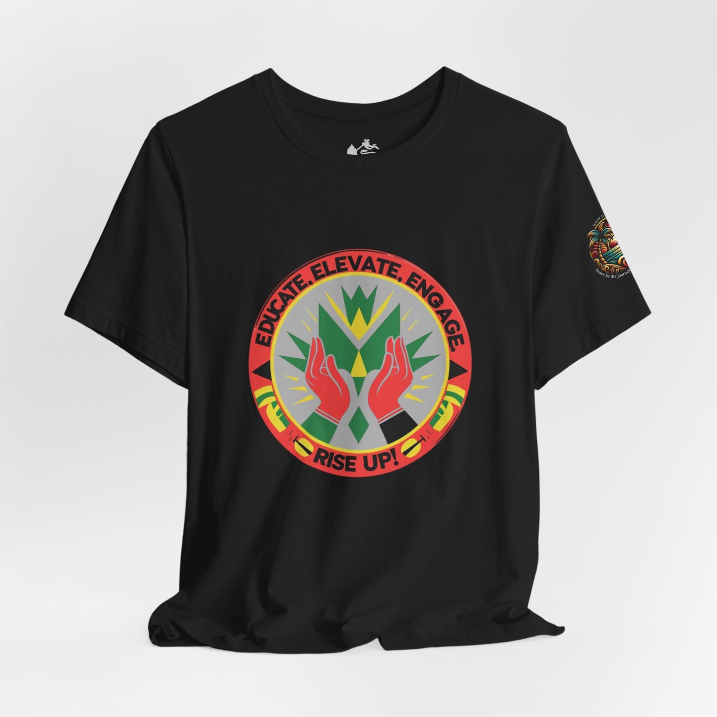 Mindful Living Unisex Tee - 'Educate, Elevate, Engage' Design