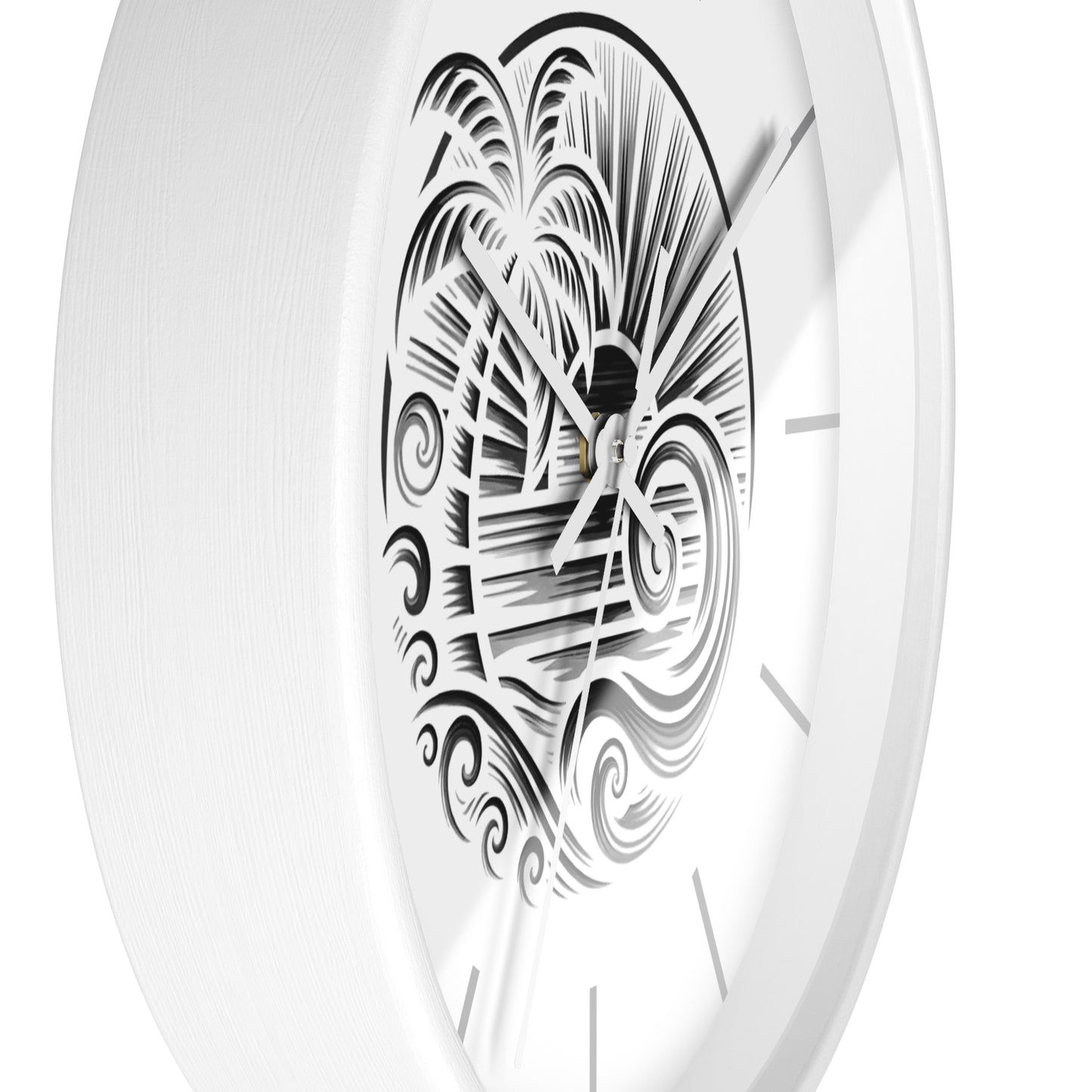 Island Rhythm Wall Clock - Tropical Island Timepiece