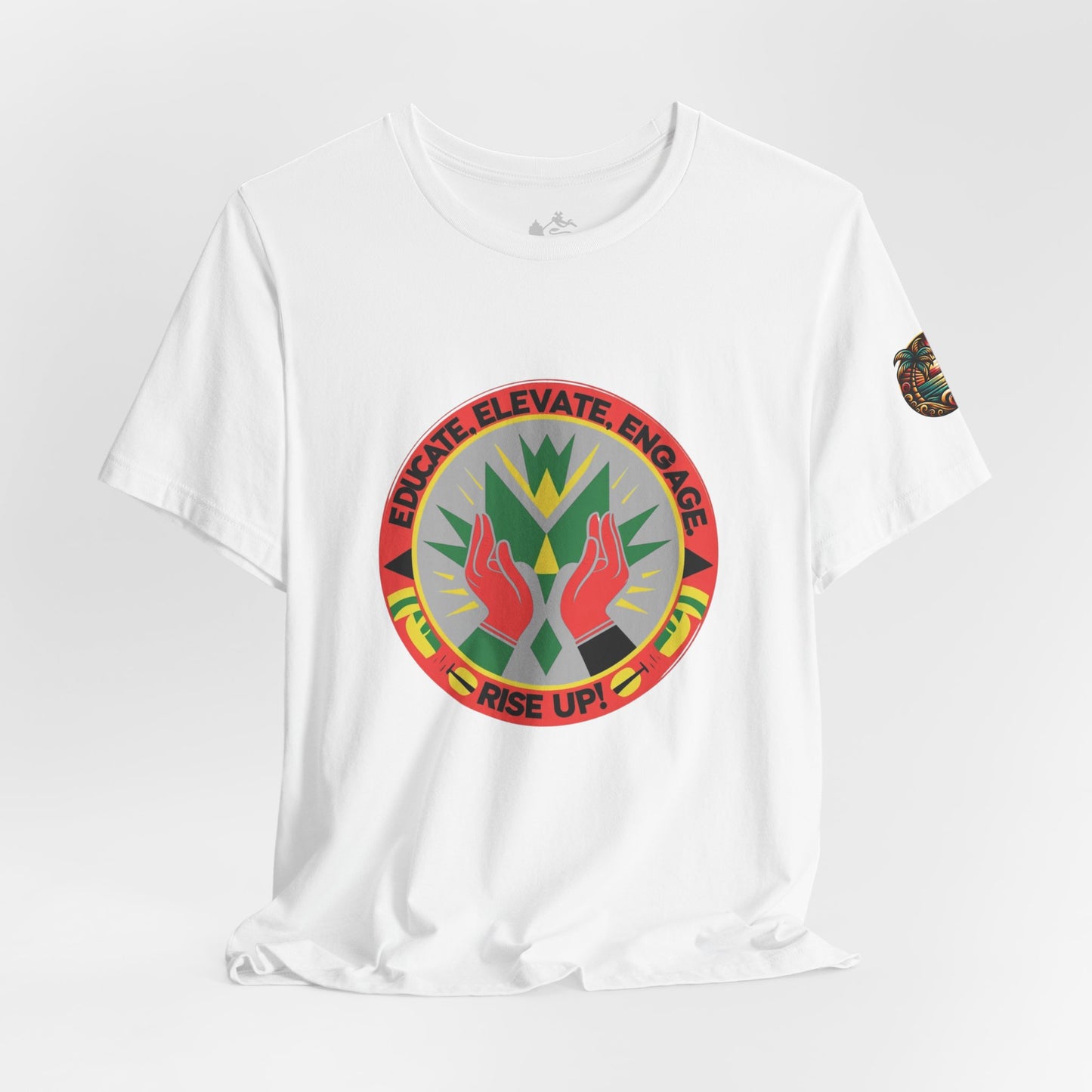 Mindful Living Unisex Tee - 'Educate, Elevate, Engage' Design